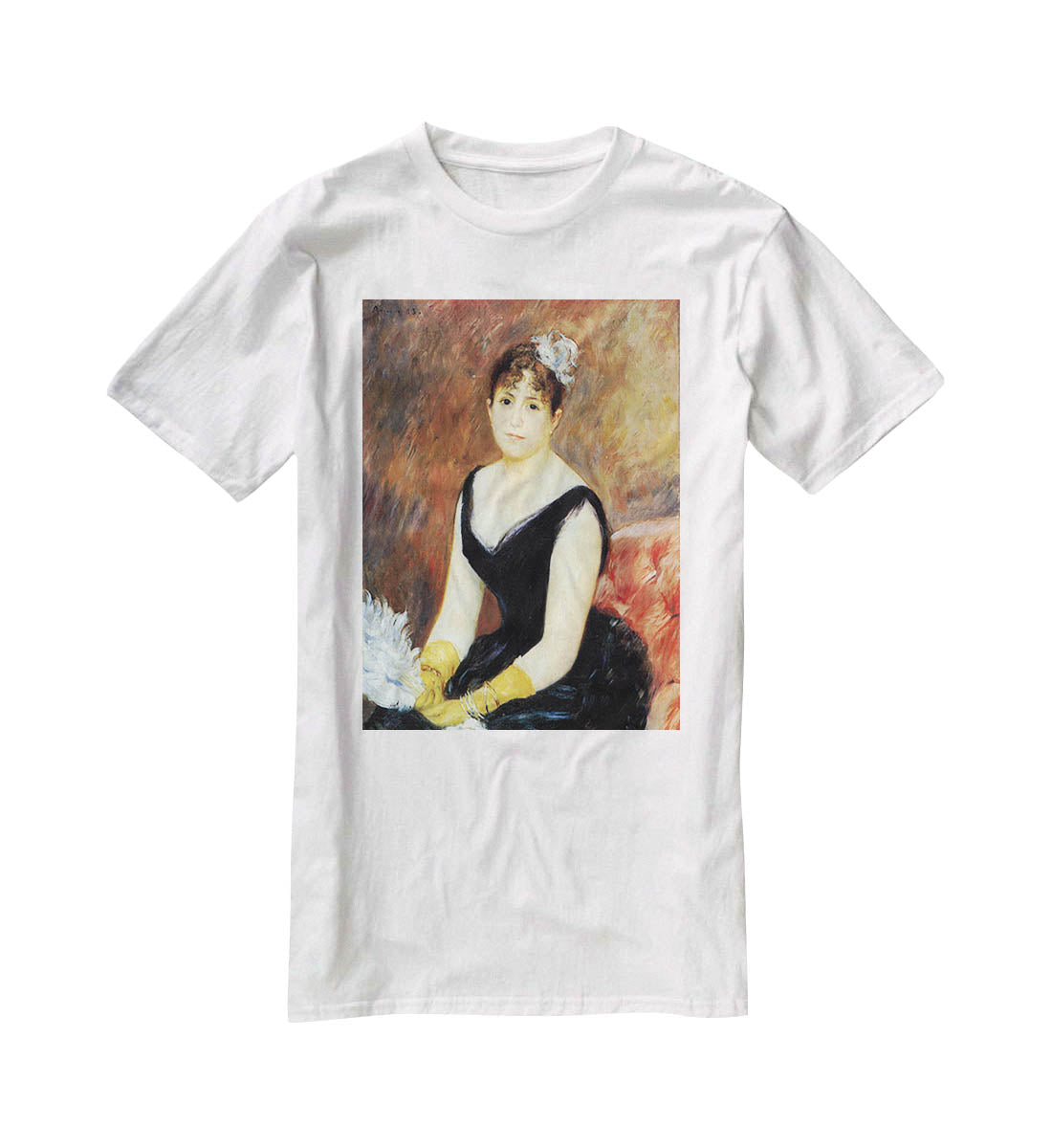 Portrait of Madame Clapisson by Renoir T-Shirt - Canvas Art Rocks - 5
