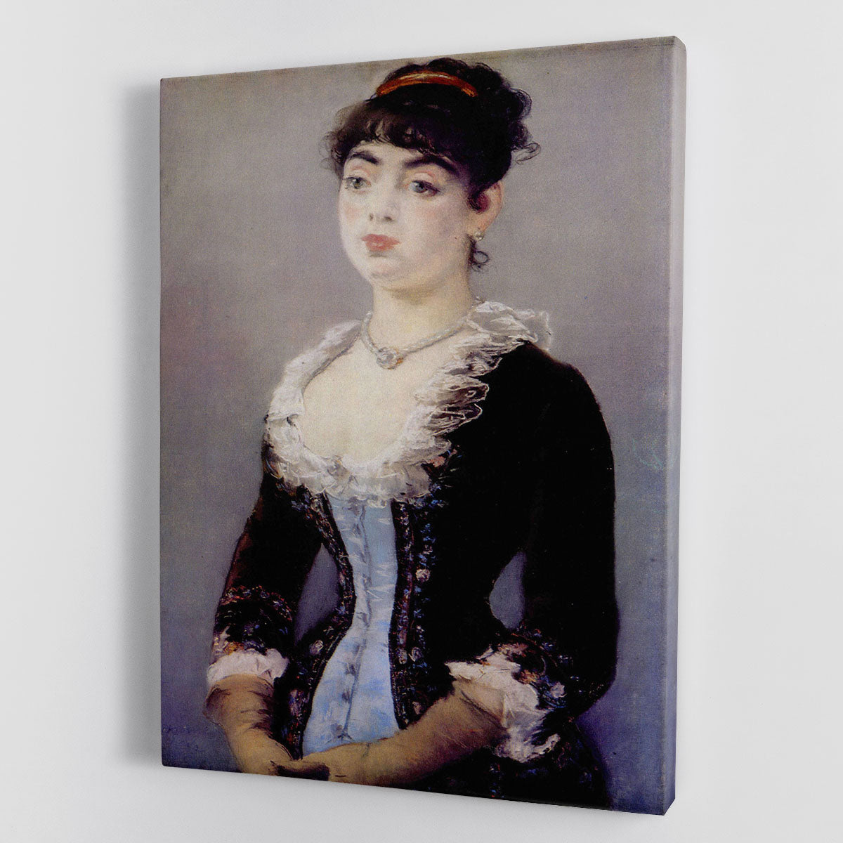 Portrait of Madame Michel LCvy by Manet Canvas Print or Poster - Canvas Art Rocks - 1