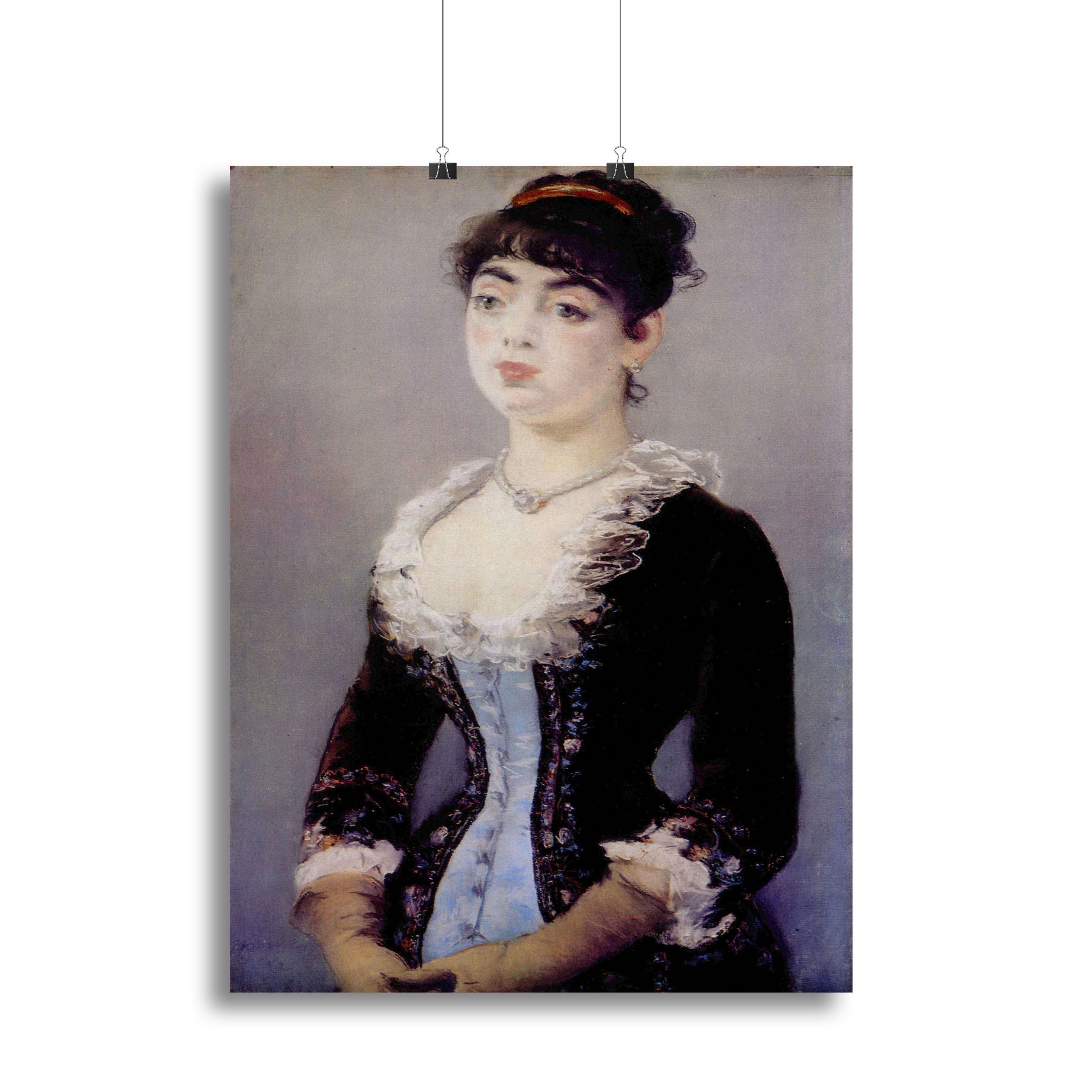 Portrait of Madame Michel LCvy by Manet Canvas Print or Poster - Canvas Art Rocks - 2