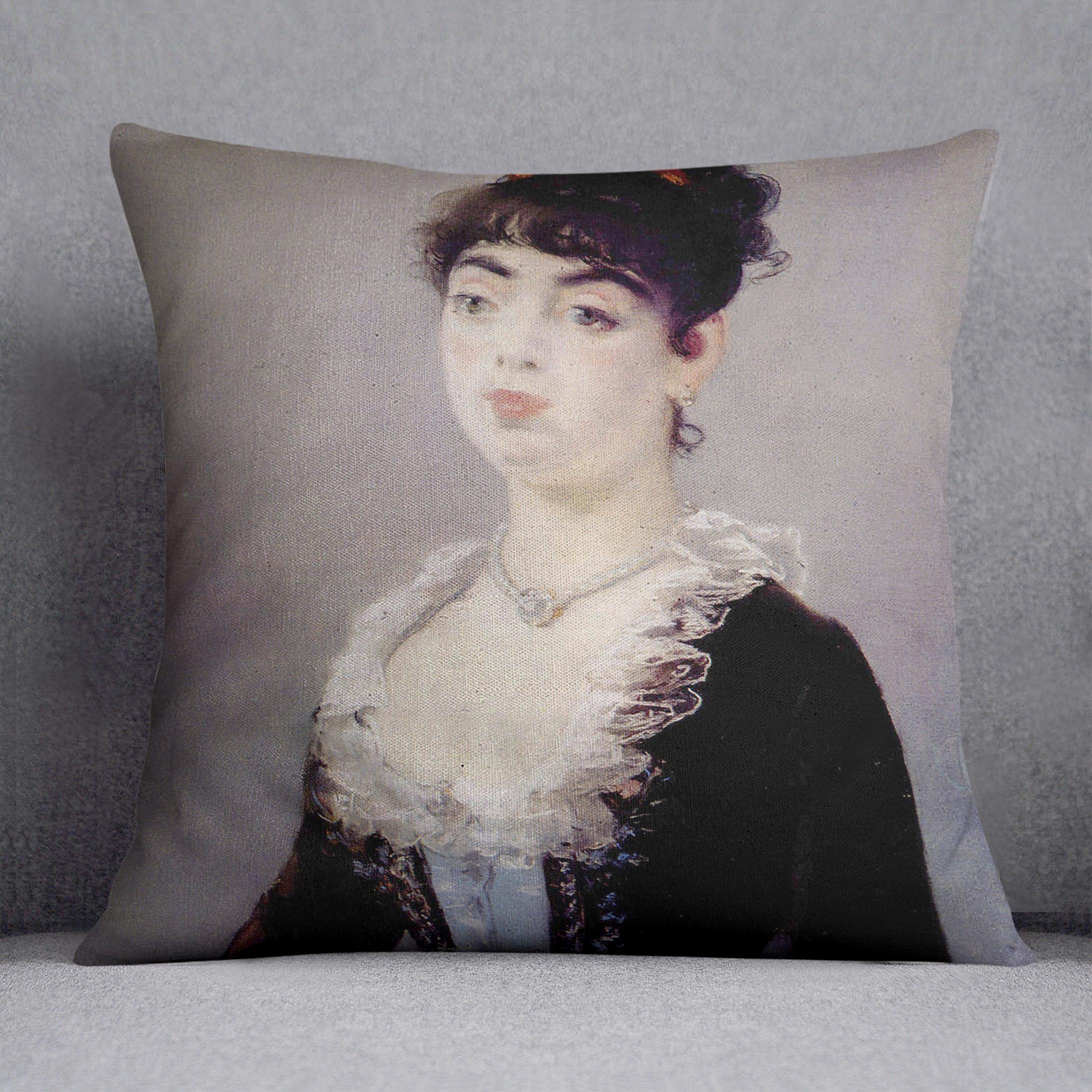 Portrait of Madame Michel LCvy by Manet Cushion