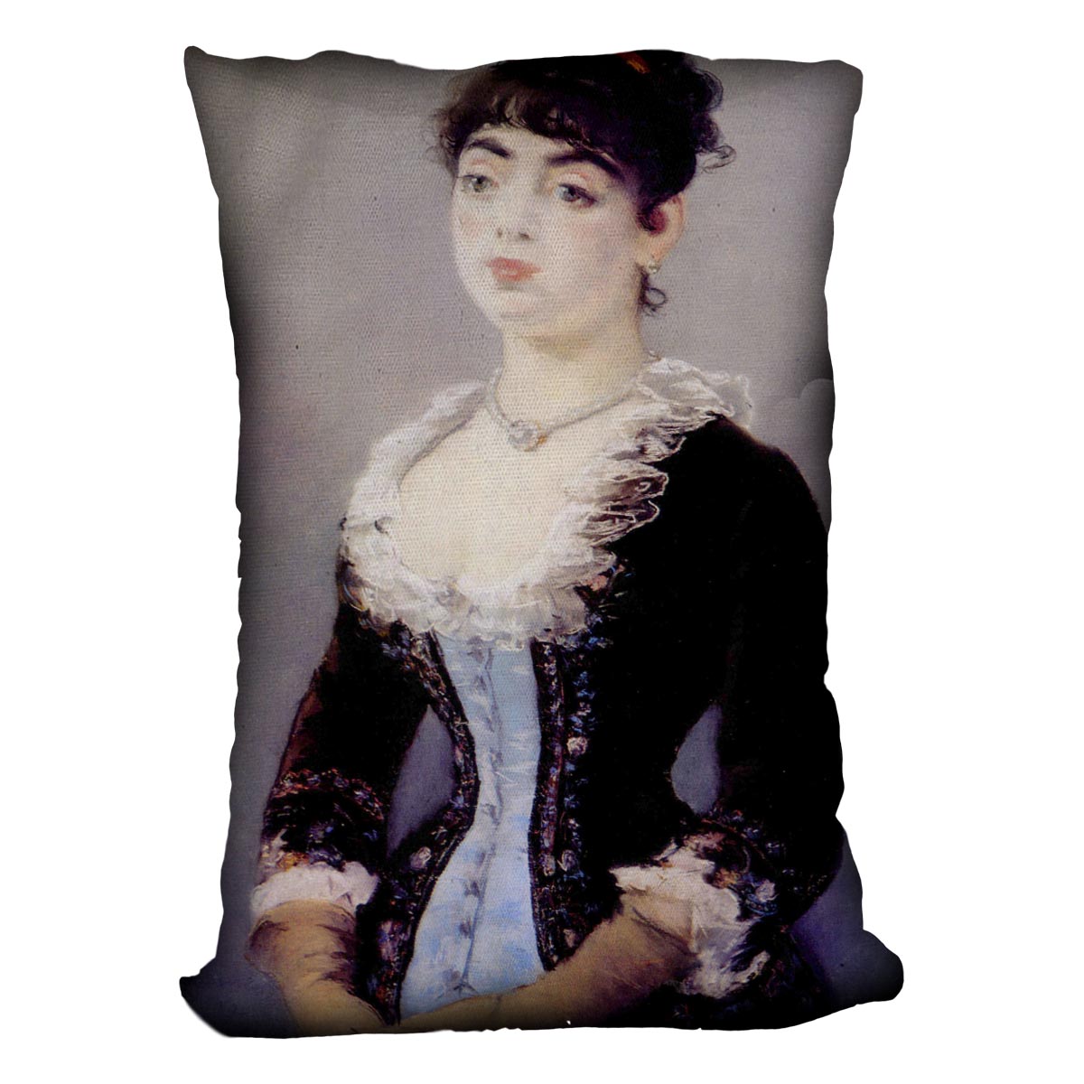 Portrait of Madame Michel LCvy by Manet Cushion