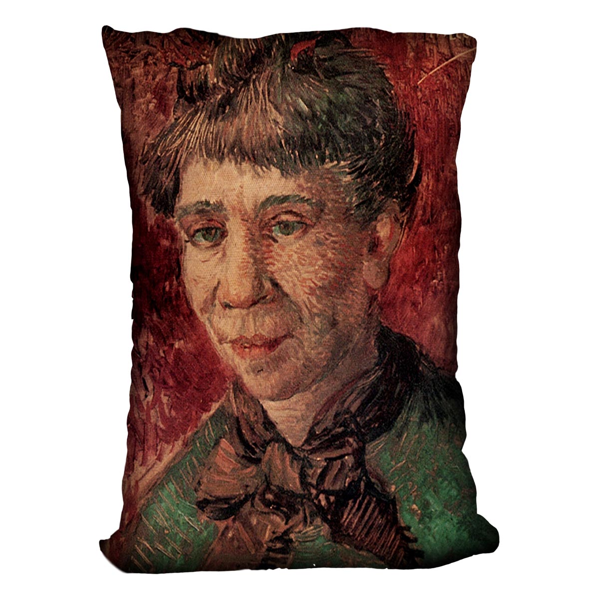 Portrait of Madame Tanguy by Van Gogh Cushion