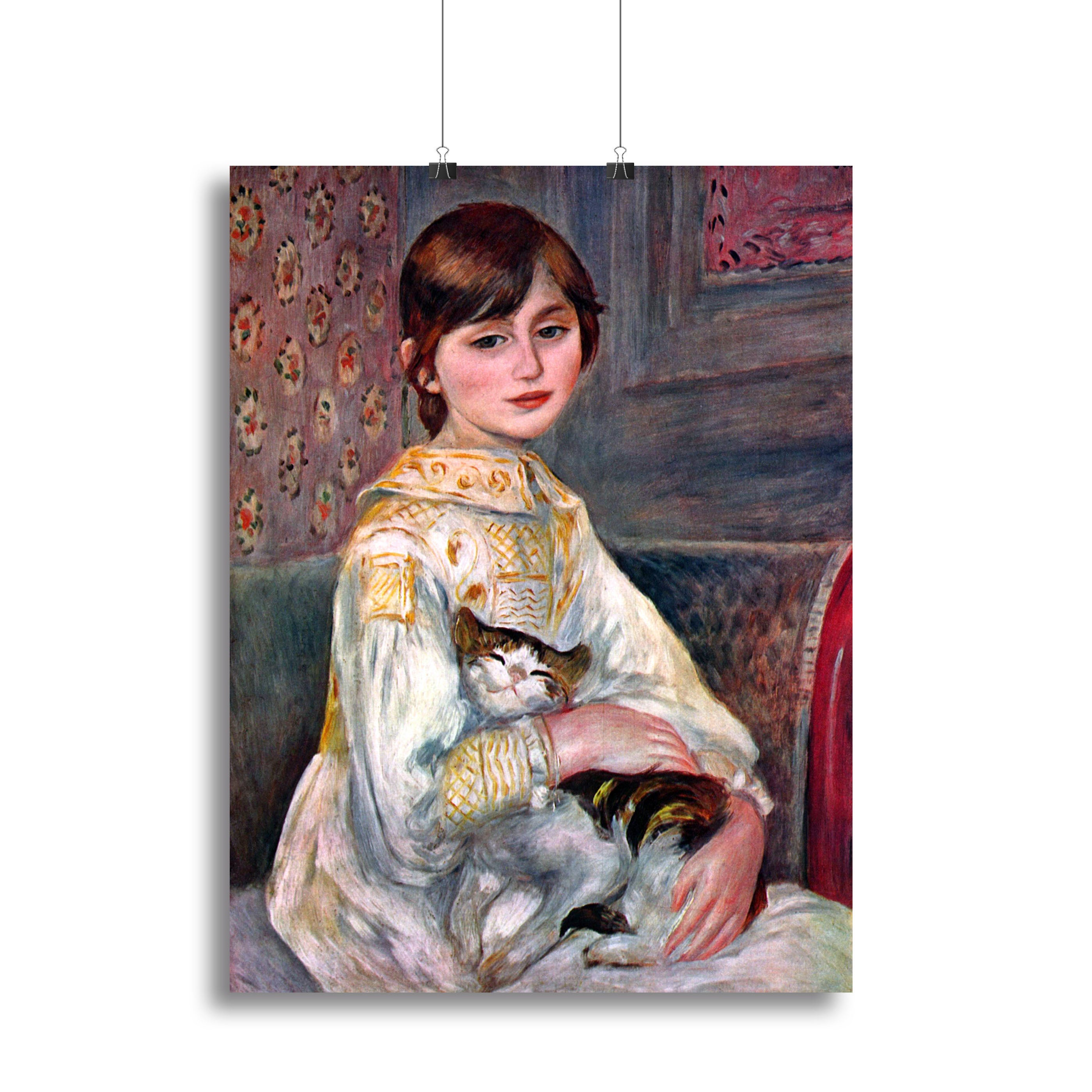 Portrait of Mademoiselle Julie Manet by Renoir Canvas Print or Poster - Canvas Art Rocks - 2