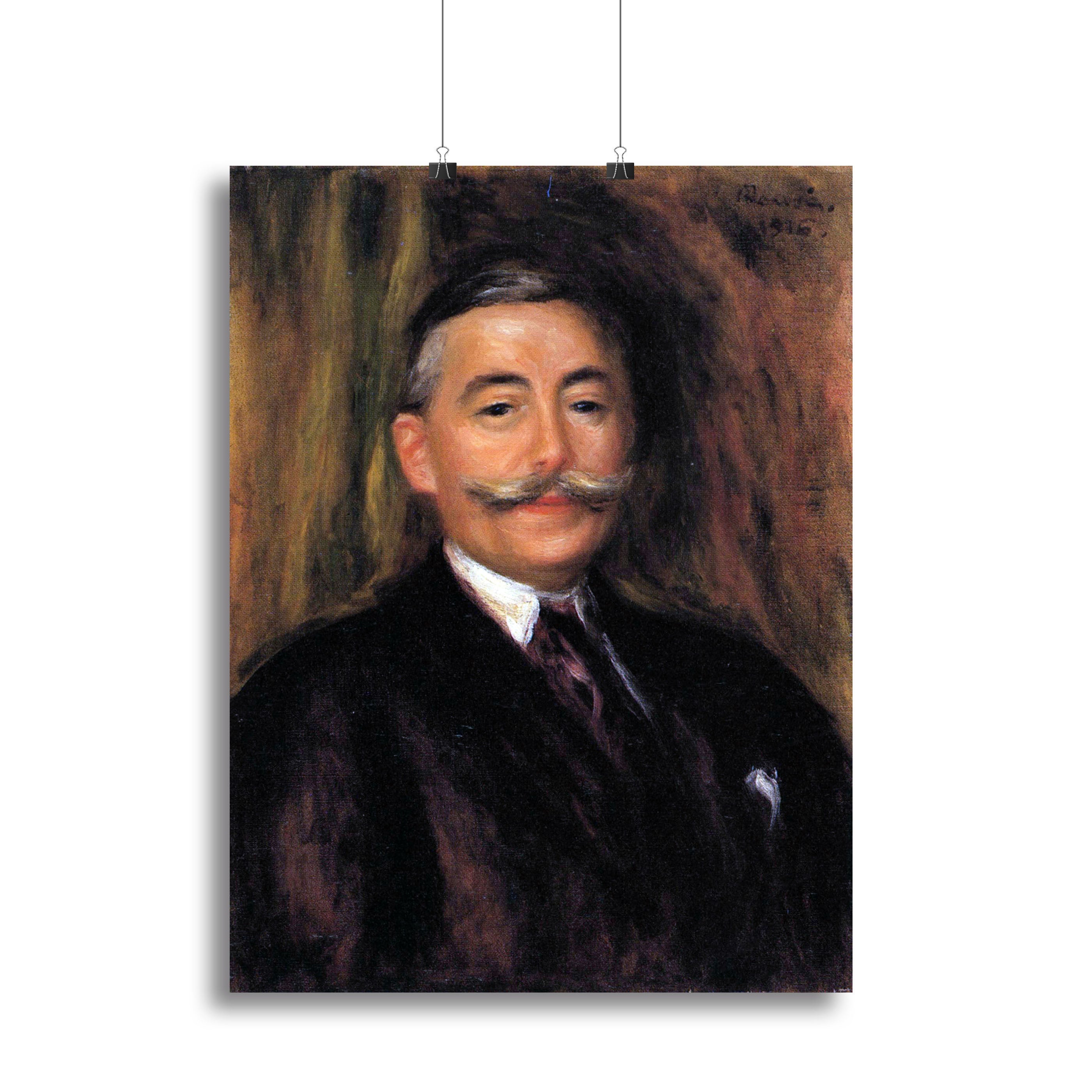 Portrait of Maurice Gangnat by Renoir Canvas Print or Poster - Canvas Art Rocks - 2