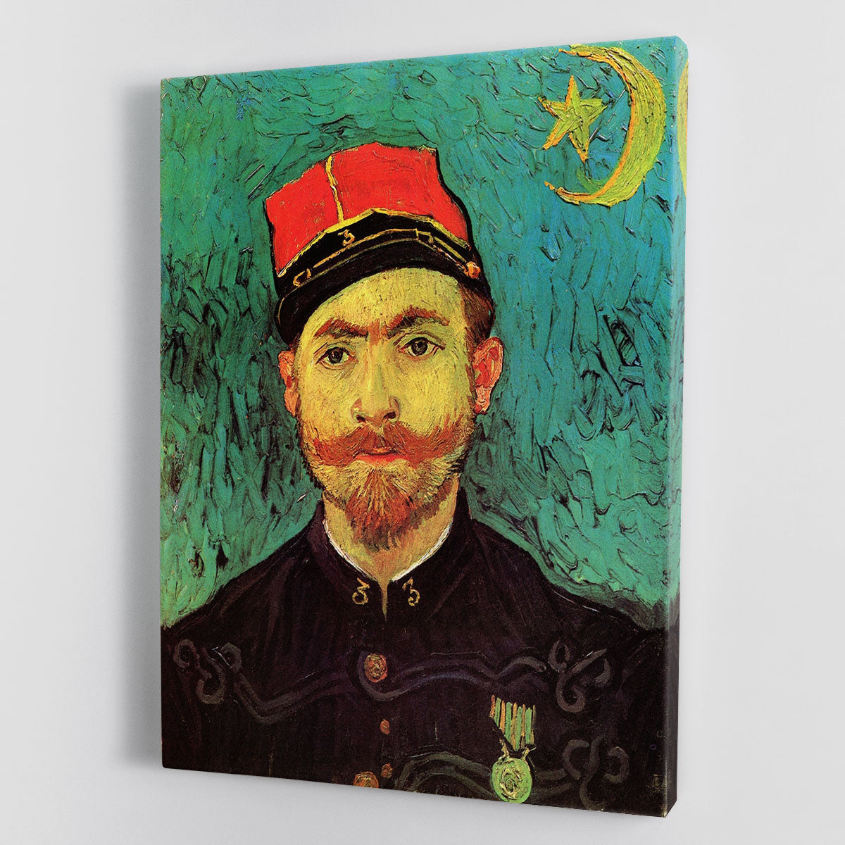 Portrait of Milliet Second Lieutenant of the Zouaves by Van Gogh Canvas Print or Poster - Canvas Art Rocks - 1