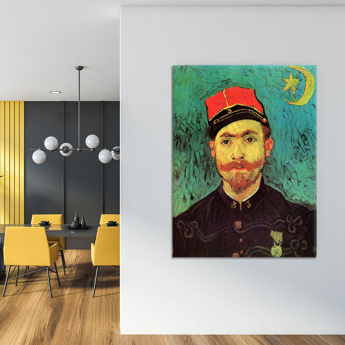 Portrait of Milliet Second Lieutenant of the Zouaves by Van Gogh Canvas Print or Poster - Canvas Art Rocks - 4