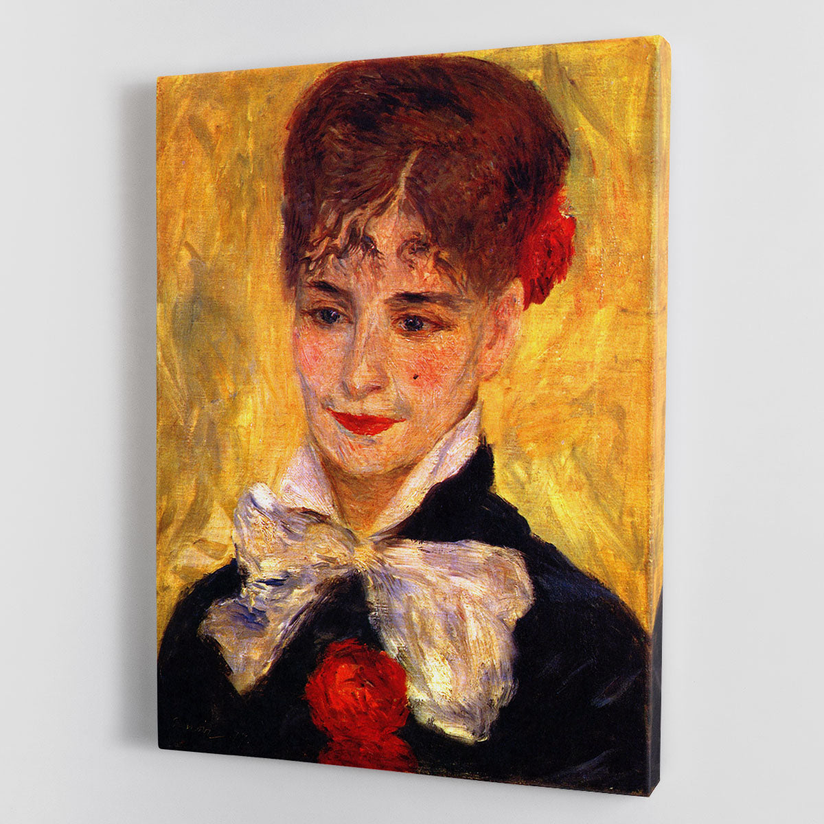 Portrait of Mme Iscovesco by Renoir Canvas Print or Poster - Canvas Art Rocks - 1