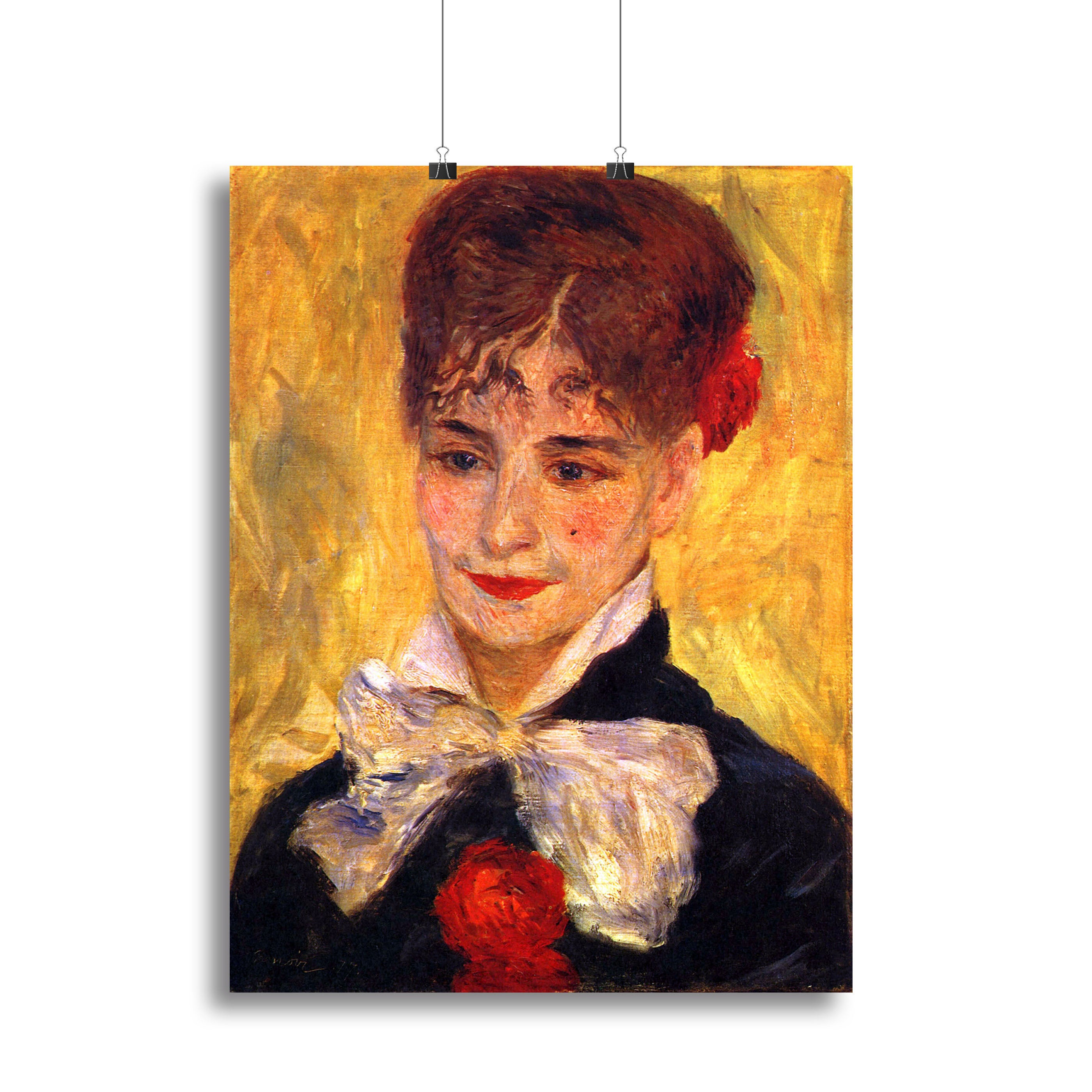 Portrait of Mme Iscovesco by Renoir Canvas Print or Poster - Canvas Art Rocks - 2