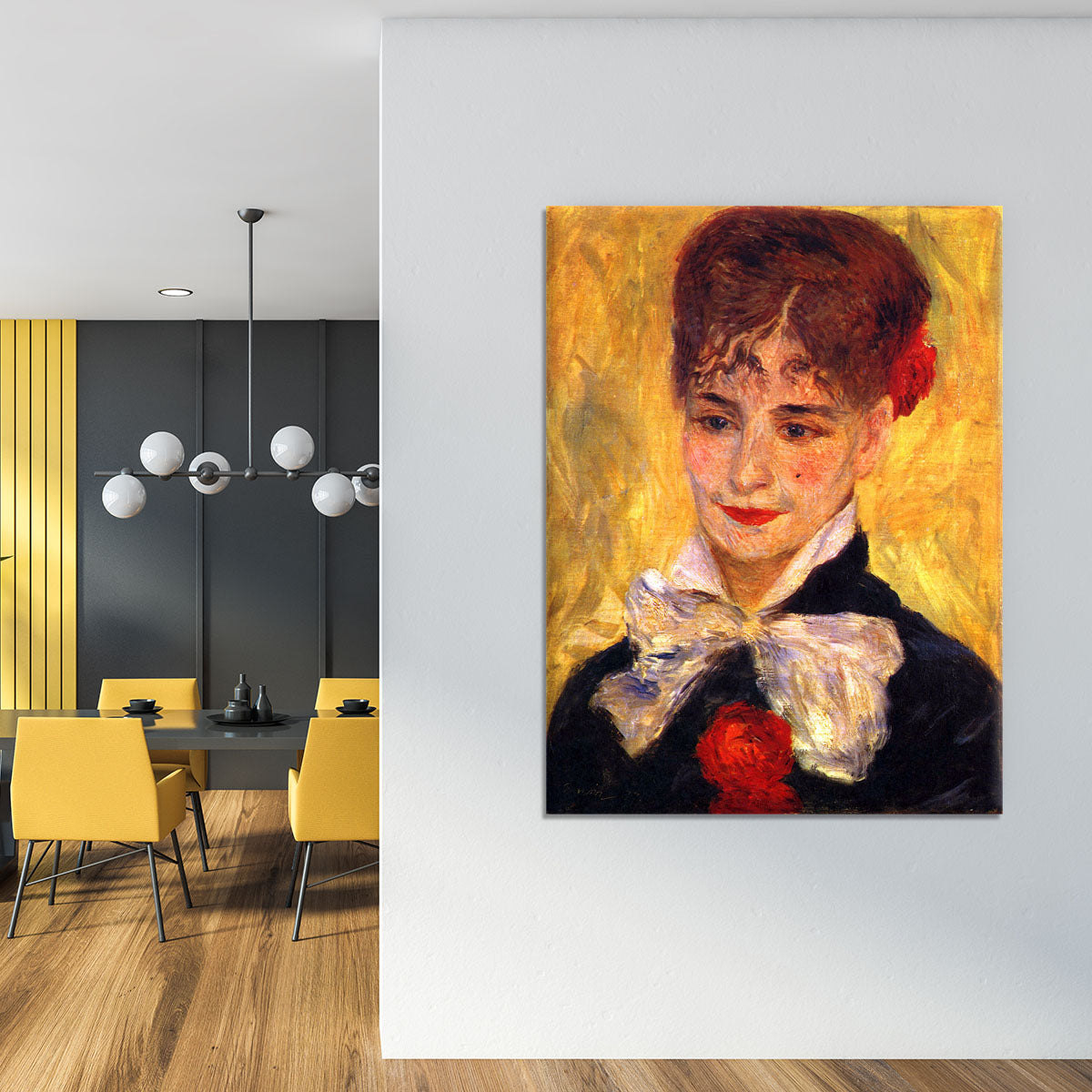 Portrait of Mme Iscovesco by Renoir Canvas Print or Poster - Canvas Art Rocks - 4