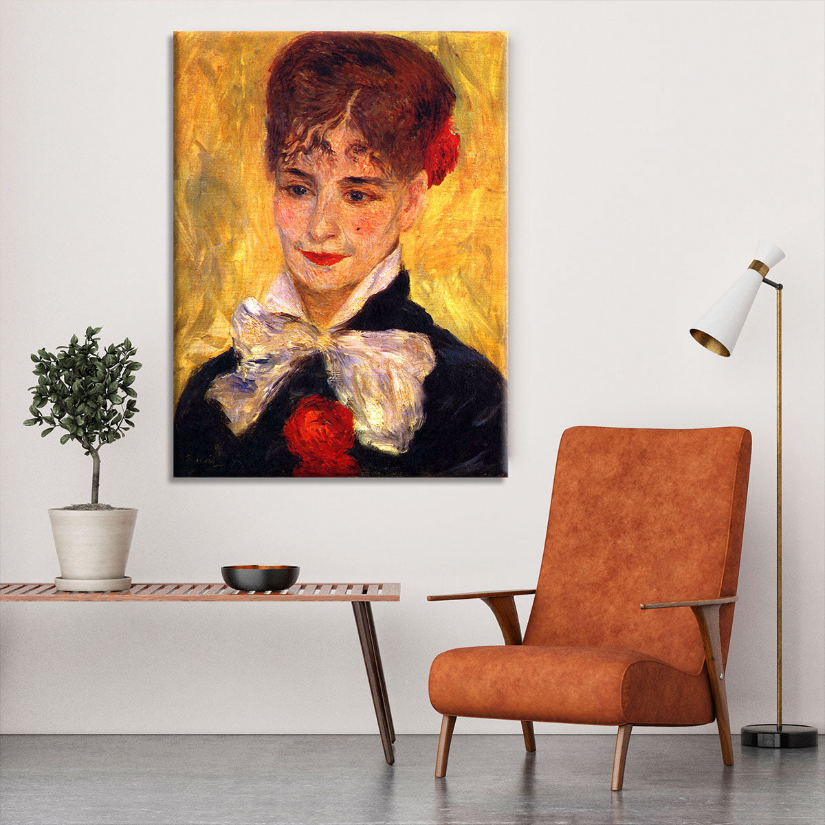 Portrait of Mme Iscovesco by Renoir Canvas Print or Poster - Canvas Art Rocks - 6