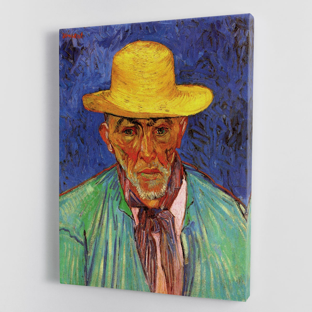 Portrait of Patience Escalier Shepherd in Provence by Van Gogh Canvas Print or Poster - Canvas Art Rocks - 1