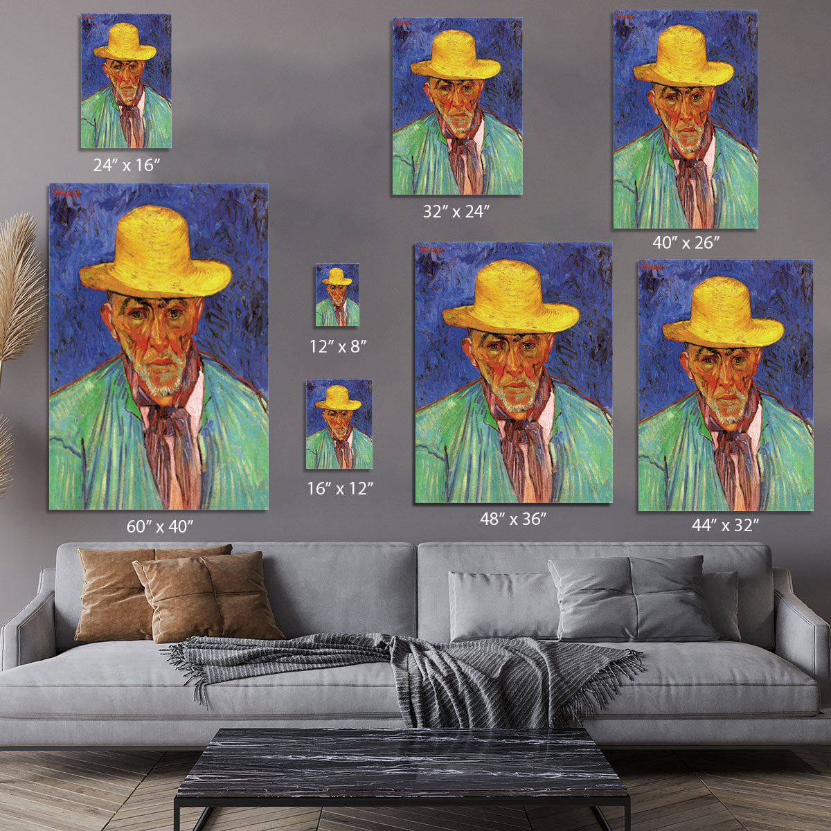 Portrait of Patience Escalier Shepherd in Provence by Van Gogh Canvas Print or Poster - Canvas Art Rocks - 7