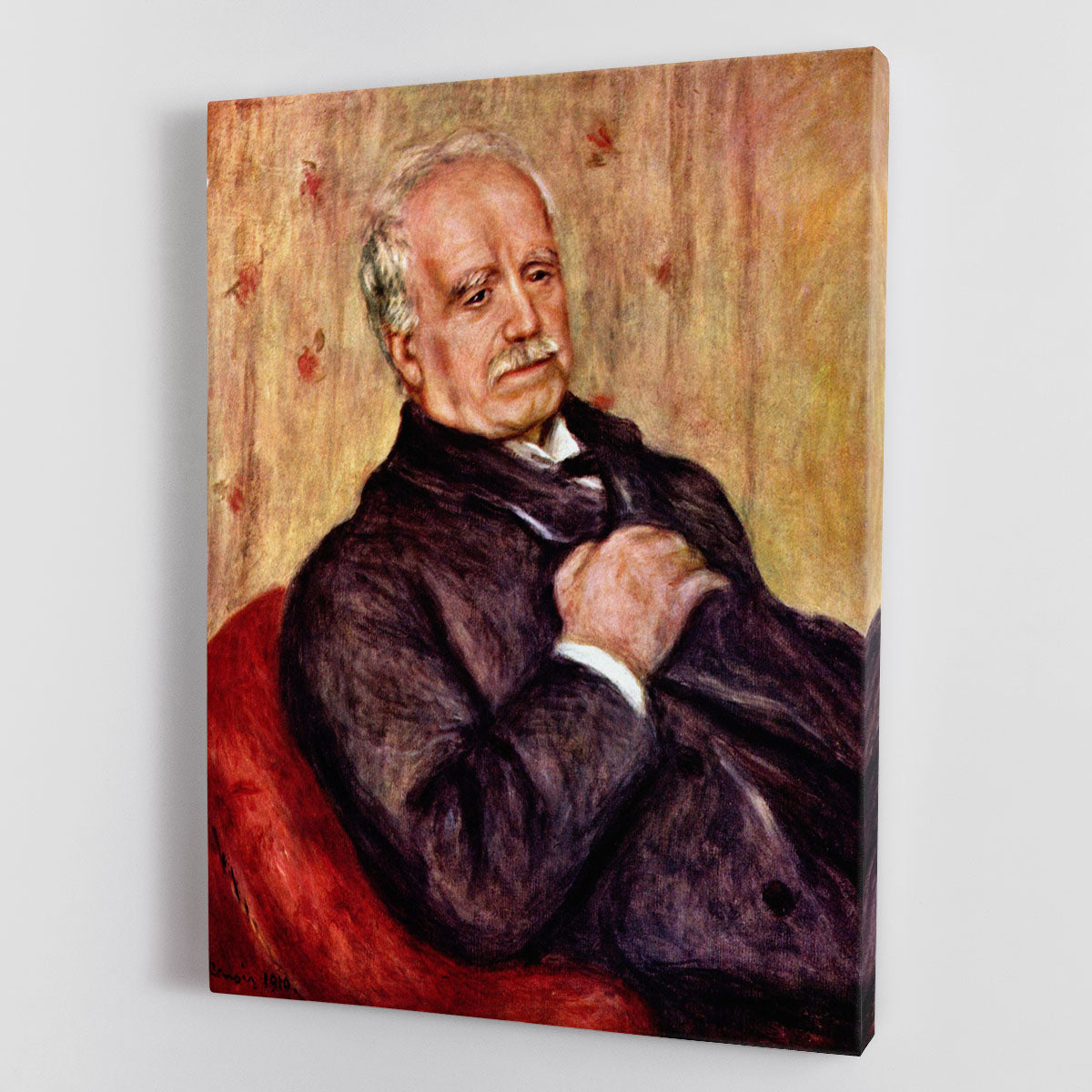 Portrait of Paul Durand Ruel by Renoir Canvas Print or Poster - Canvas Art Rocks - 1