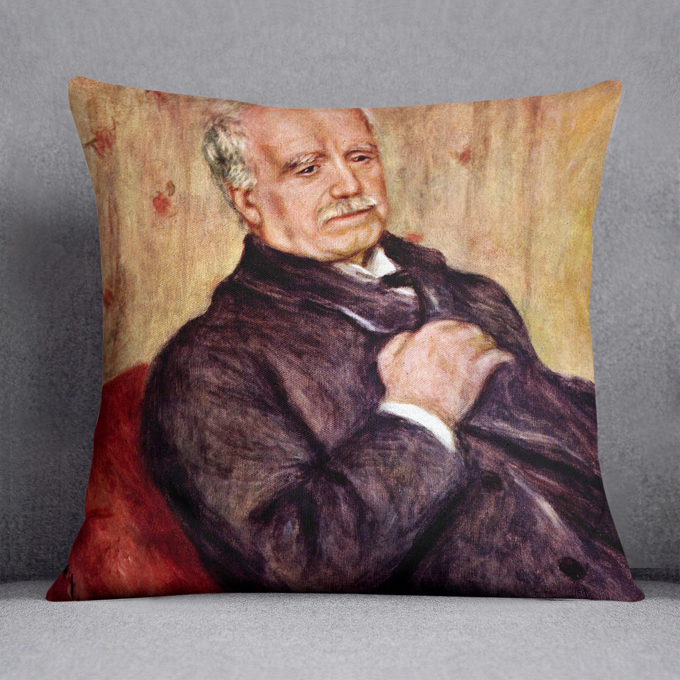Portrait of Paul Durand Ruel by Renoir Cushion