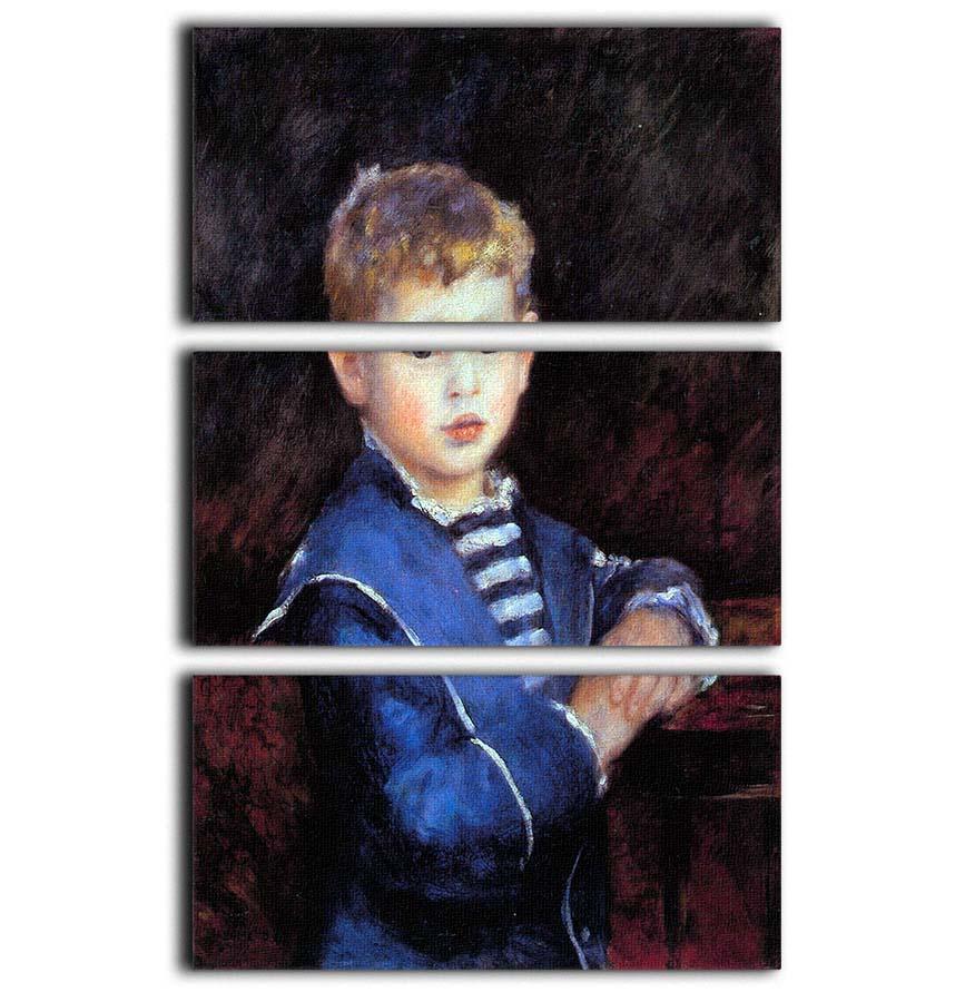 Portrait of Paul Haviland by Renoir 3 Split Panel Canvas Print - Canvas Art Rocks - 1