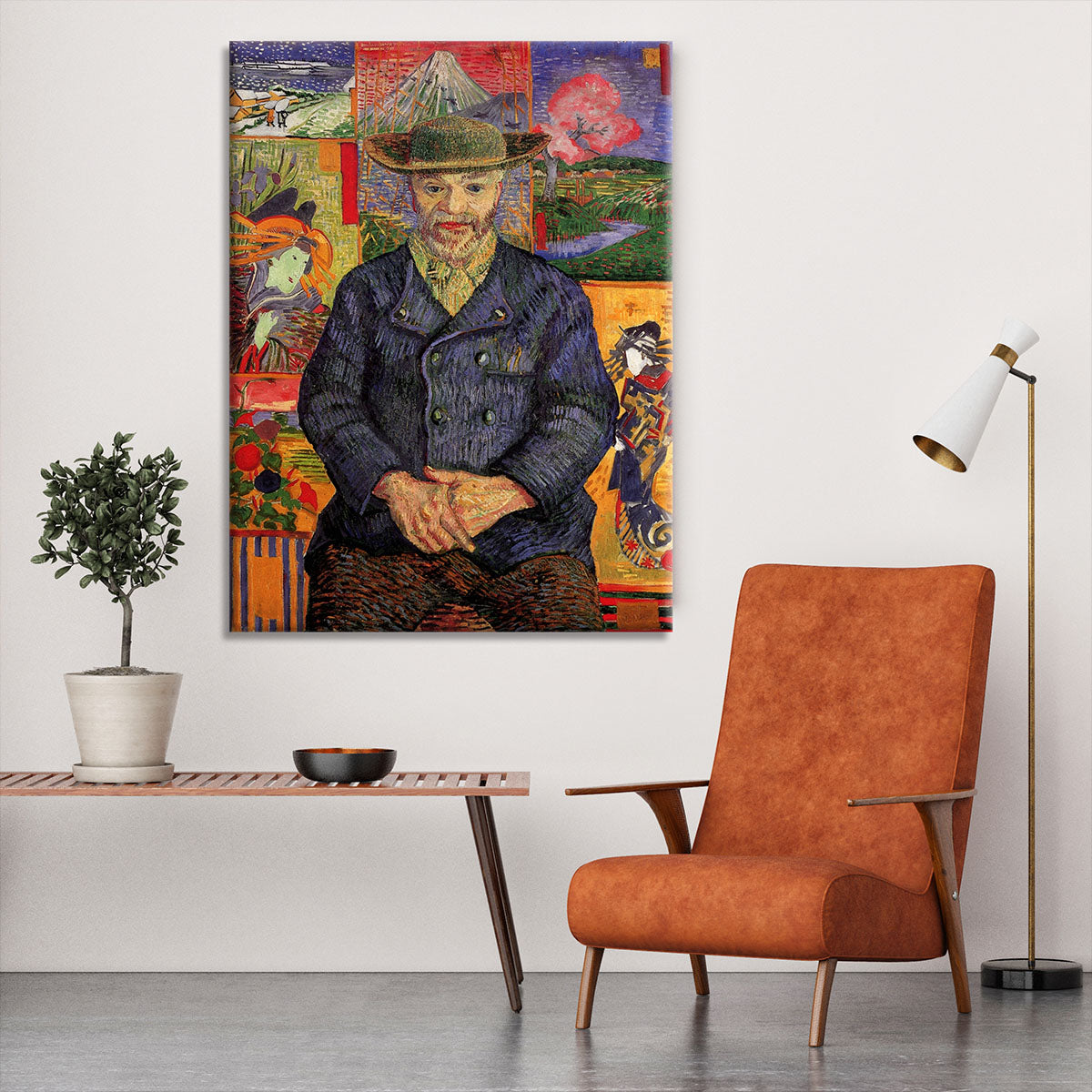 Portrait of Pere Tanguy by Van Gogh Canvas Print or Poster - Canvas Art Rocks - 6
