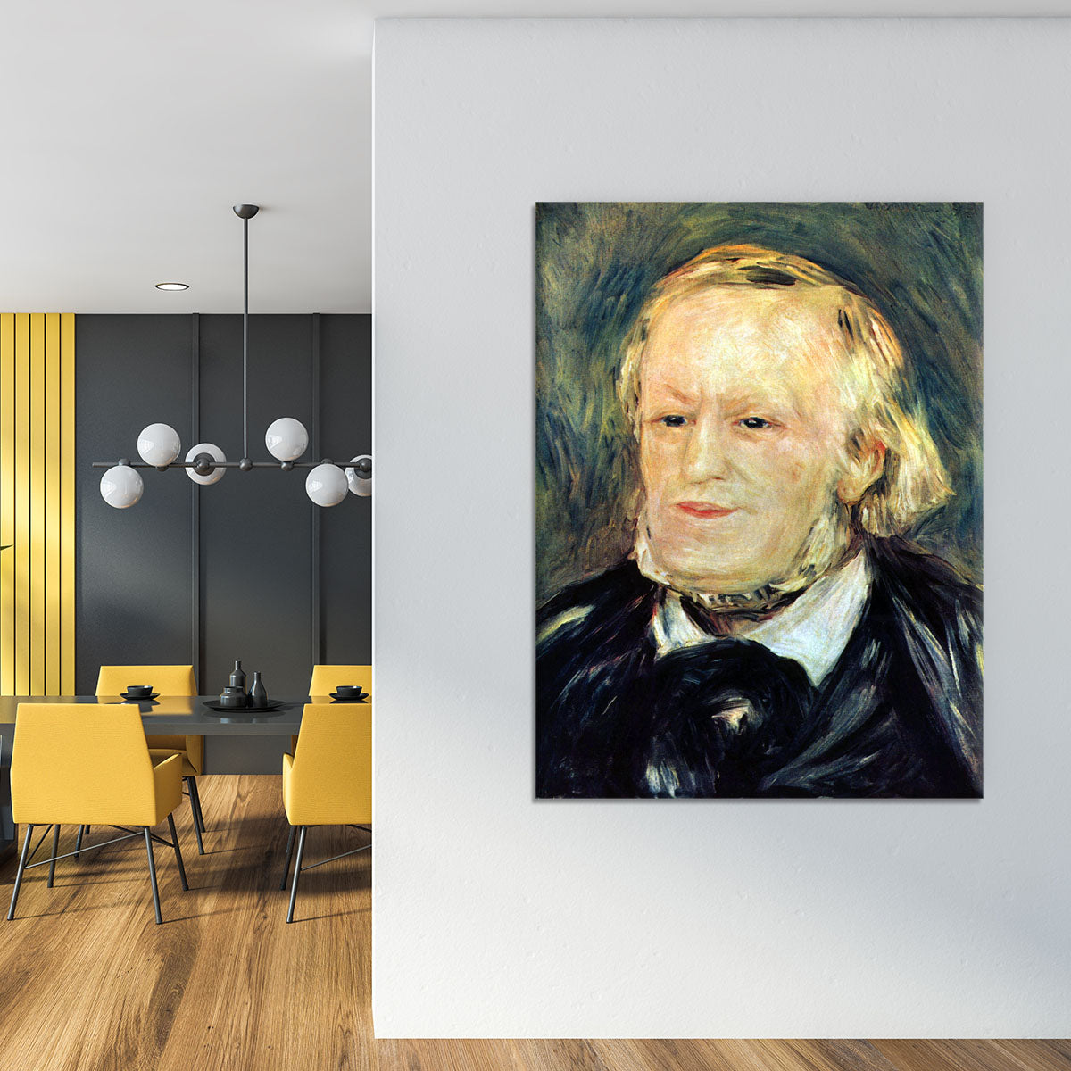 Portrait of Richard Wagner by Renoir Canvas Print or Poster - Canvas Art Rocks - 4