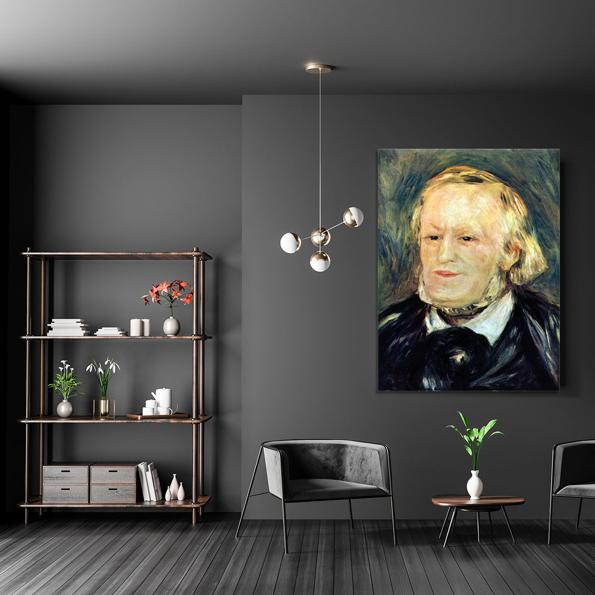 Portrait of Richard Wagner by Renoir Canvas Print or Poster - Canvas Art Rocks - 5