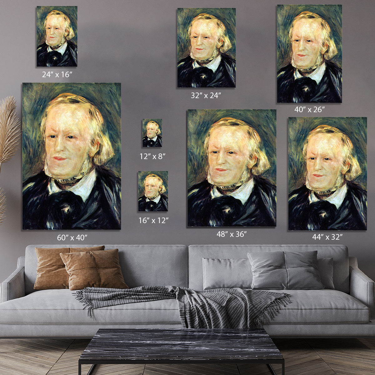 Portrait of Richard Wagner by Renoir Canvas Print or Poster - Canvas Art Rocks - 7