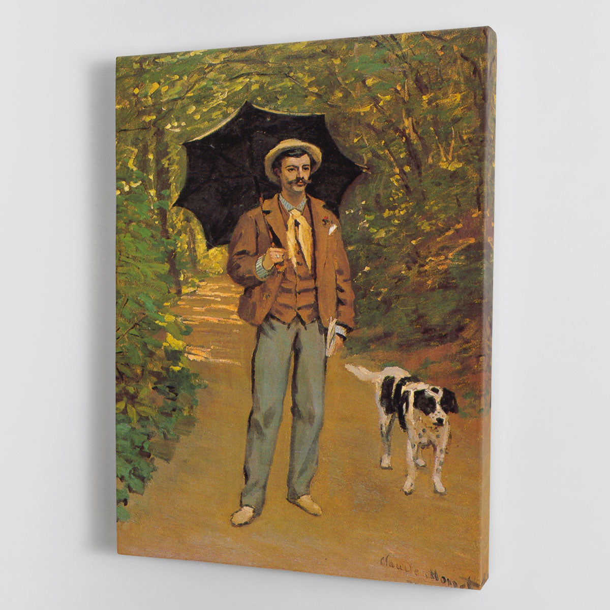 Portrait of Victor Jacquemont by Monet Canvas Print or Poster - Canvas Art Rocks - 1