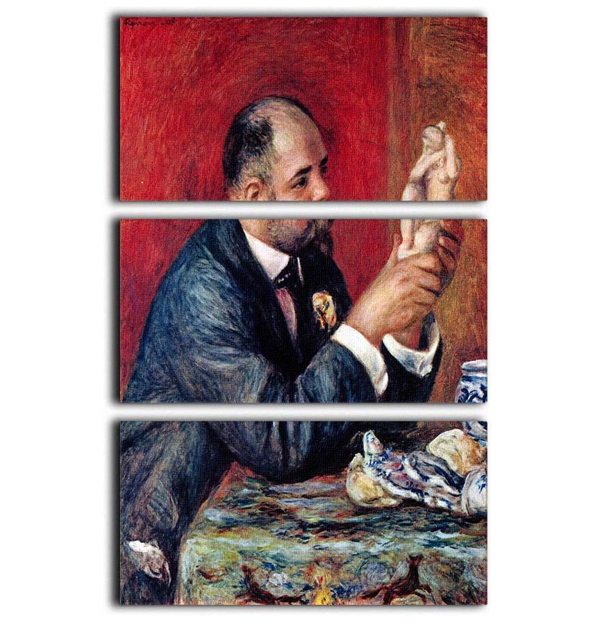 Portrait of Vollard by Renoir 3 Split Panel Canvas Print - Canvas Art Rocks - 1