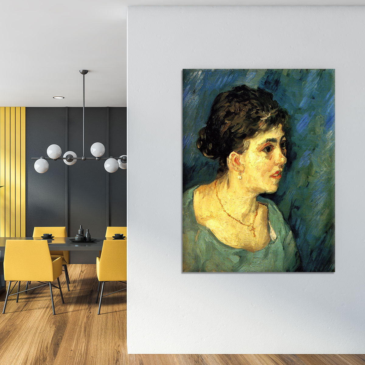 Portrait of Woman in Blue by Van Gogh Canvas Print or Poster - Canvas Art Rocks - 4