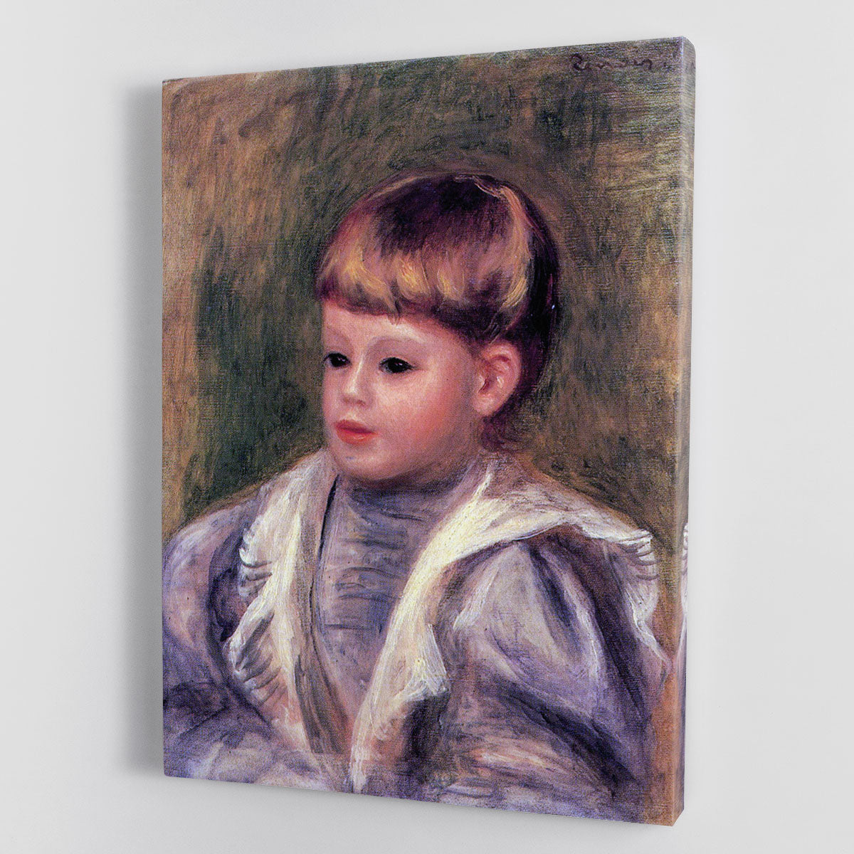 Portrait of a child Philippe Gangnat by Renoir Canvas Print or Poster - Canvas Art Rocks - 1