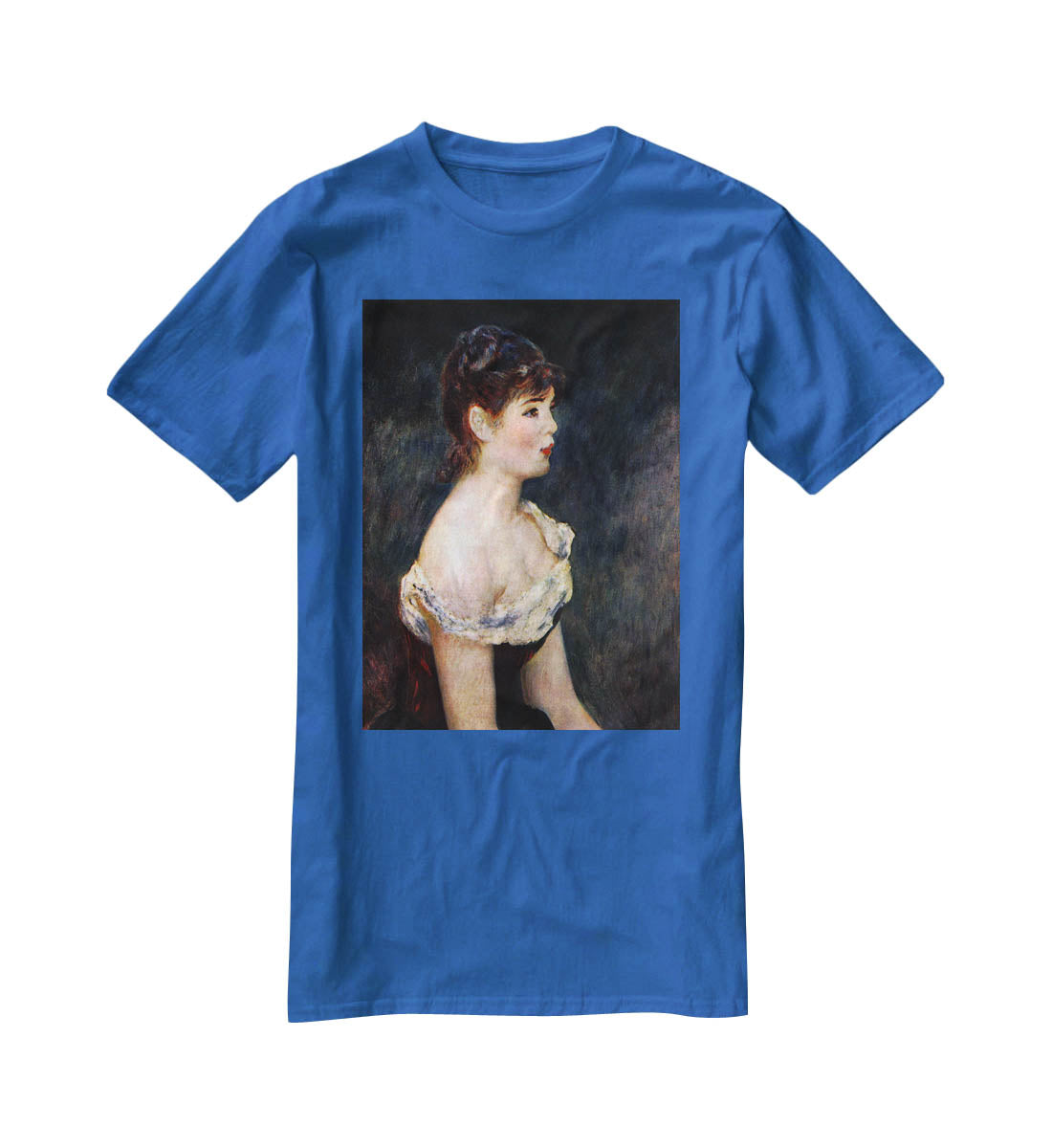 Portrait of a young girl by Renoir T-Shirt - Canvas Art Rocks - 2