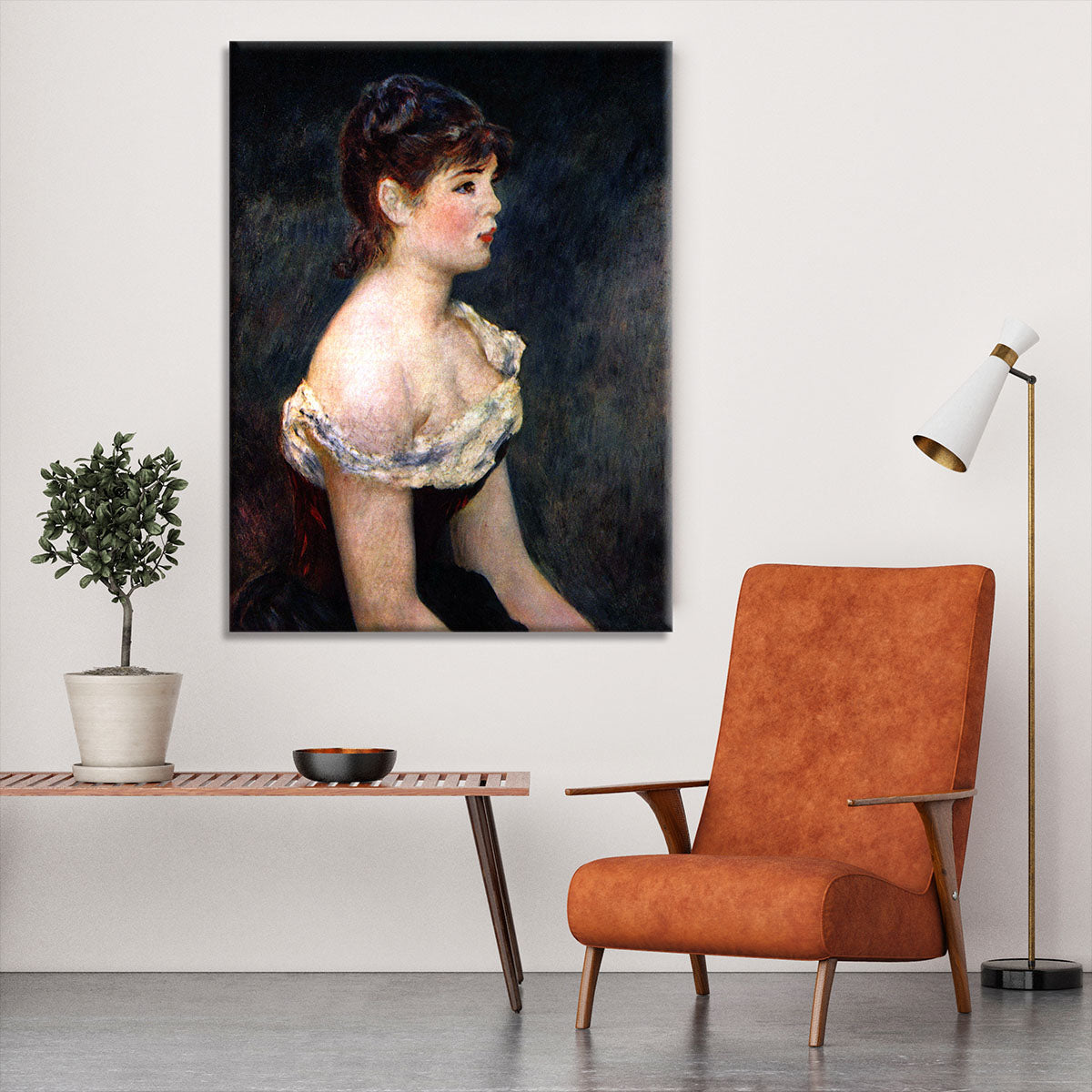 Portrait of a young girl by Renoir Canvas Print or Poster - Canvas Art Rocks - 6