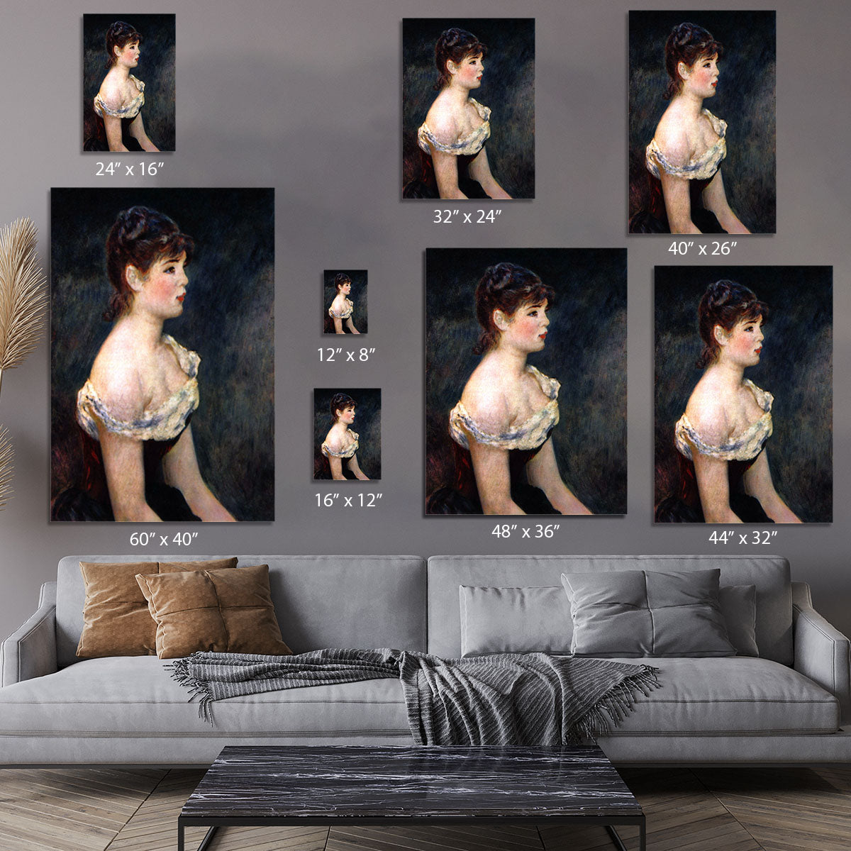 Portrait of a young girl by Renoir Canvas Print or Poster - Canvas Art Rocks - 7