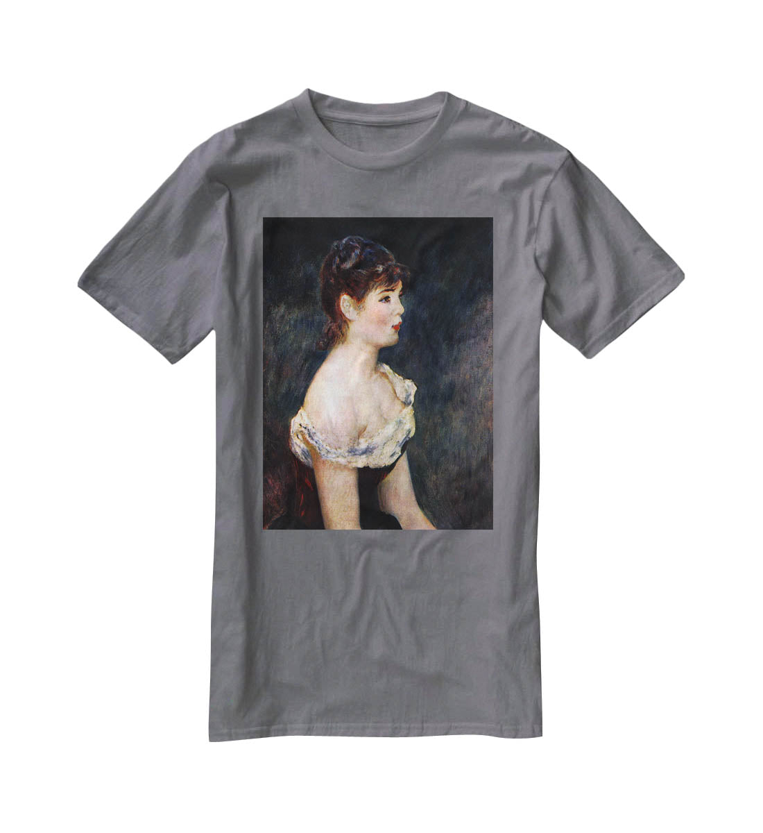 Portrait of a young girl by Renoir T-Shirt - Canvas Art Rocks - 3