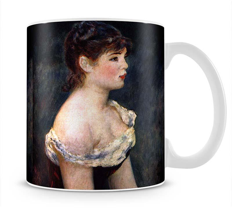 Portrait of a young girl by Renoir Mug - Canvas Art Rocks - 1