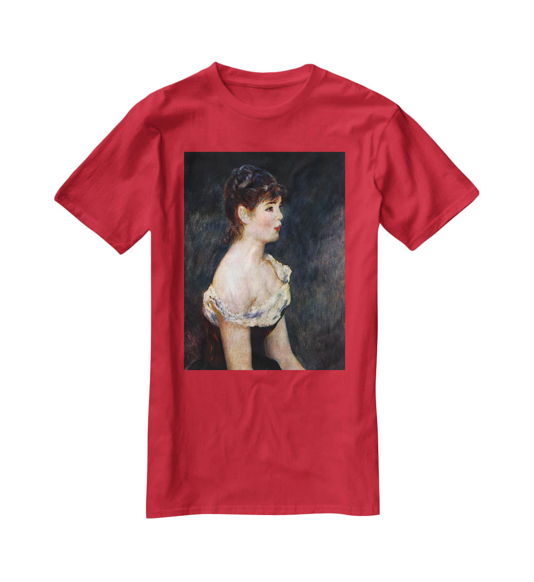 Portrait of a young girl by Renoir T-Shirt - Canvas Art Rocks - 4