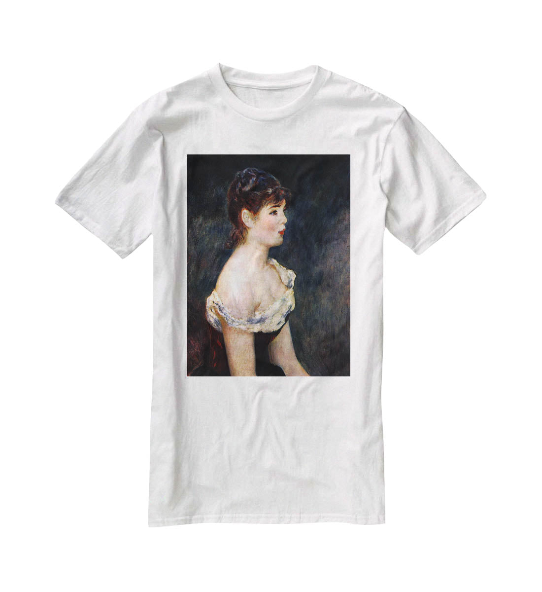 Portrait of a young girl by Renoir T-Shirt - Canvas Art Rocks - 5
