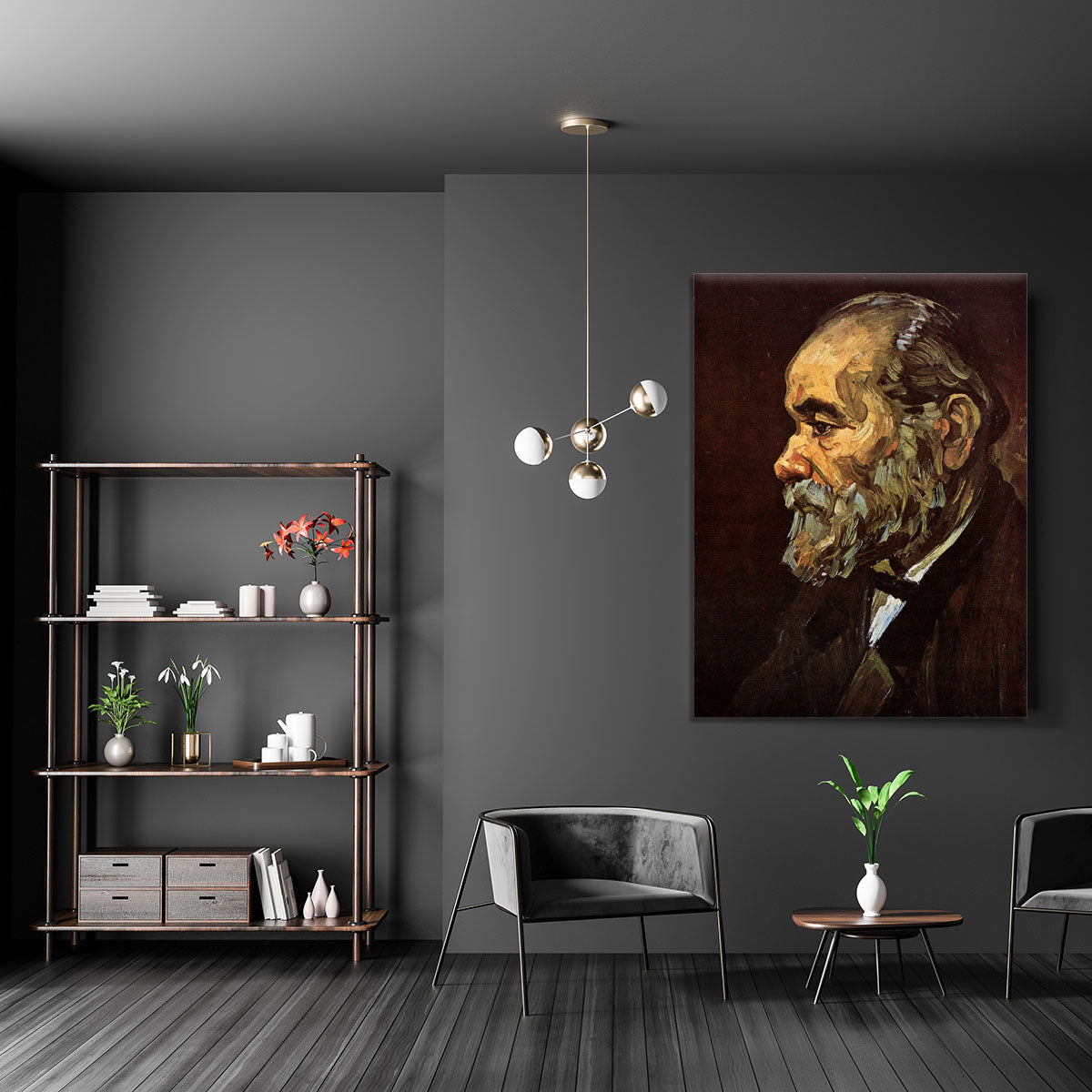 Portrait of an Old Man with Beard by Van Gogh Canvas Print or Poster - Canvas Art Rocks - 5