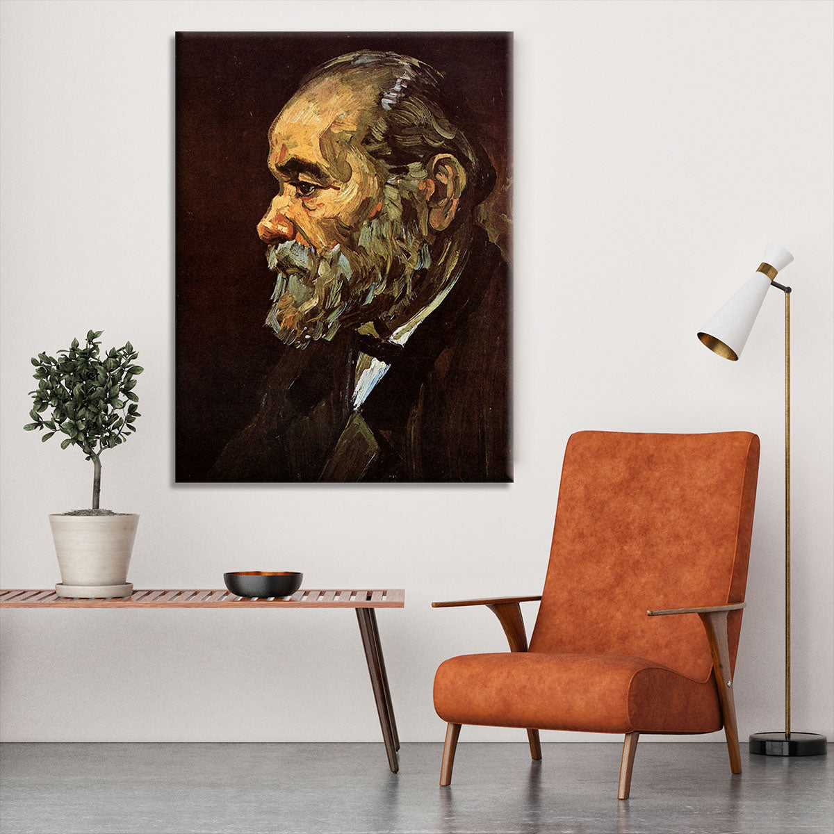 Portrait of an Old Man with Beard by Van Gogh Canvas Print or Poster - Canvas Art Rocks - 6