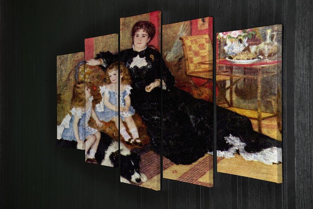 Portrait of the Mrs Charpentier and her children by Renoir 5 Split Panel Canvas - Canvas Art Rocks - 2