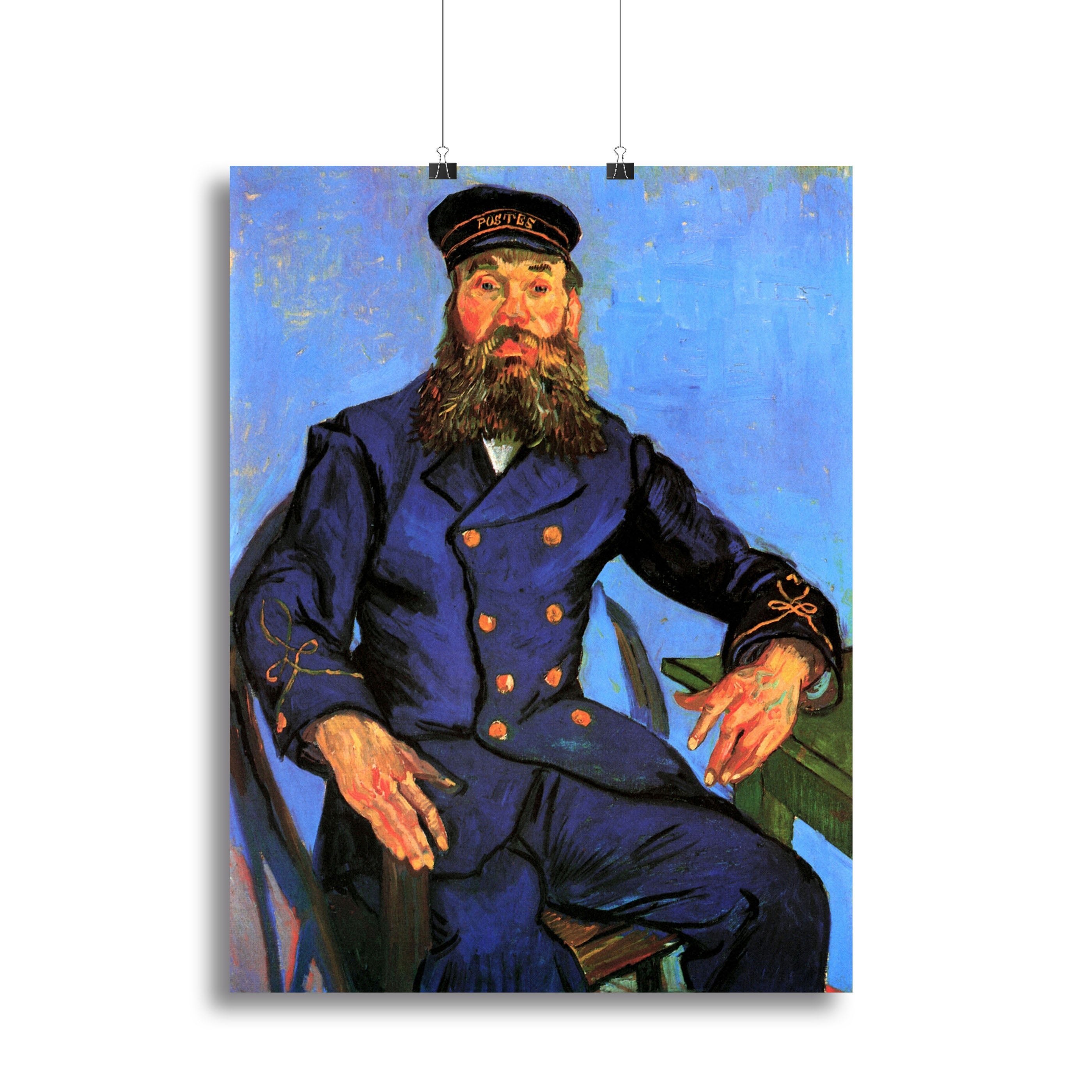 Portrait of the Postman Joseph Roulin by Van Gogh Canvas Print or Poster - Canvas Art Rocks - 2