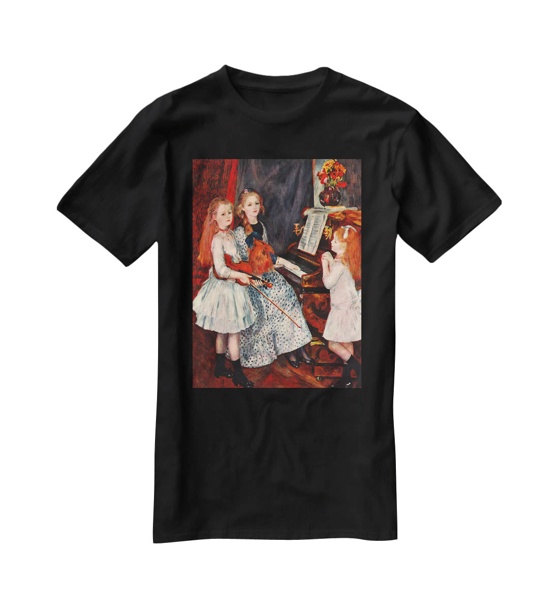Portrait of the daughter of Catulle Mendes by Renoir T-Shirt - Canvas Art Rocks - 1