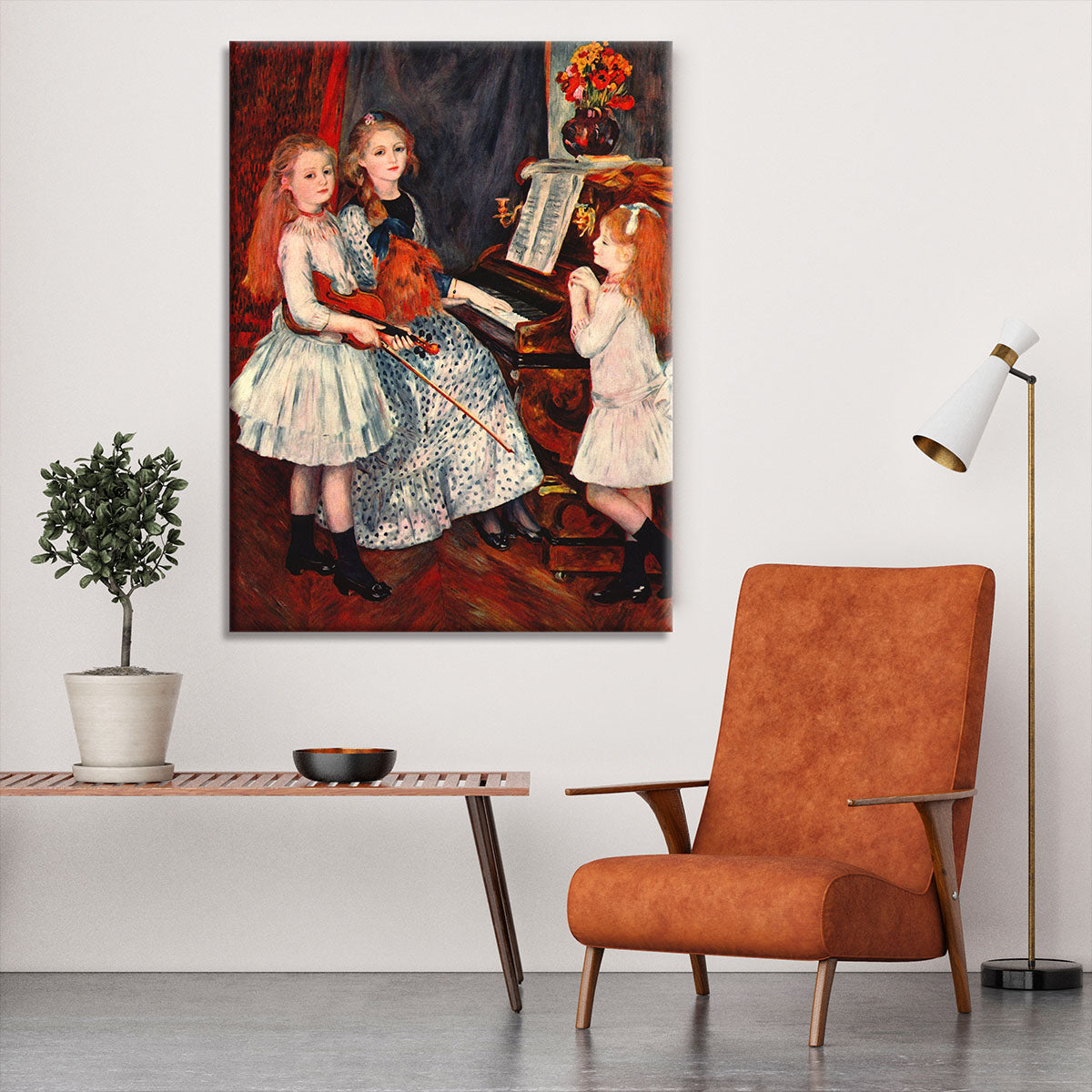 Portrait of the daughter of Catulle Mendes by Renoir Canvas Print or Poster - Canvas Art Rocks - 6