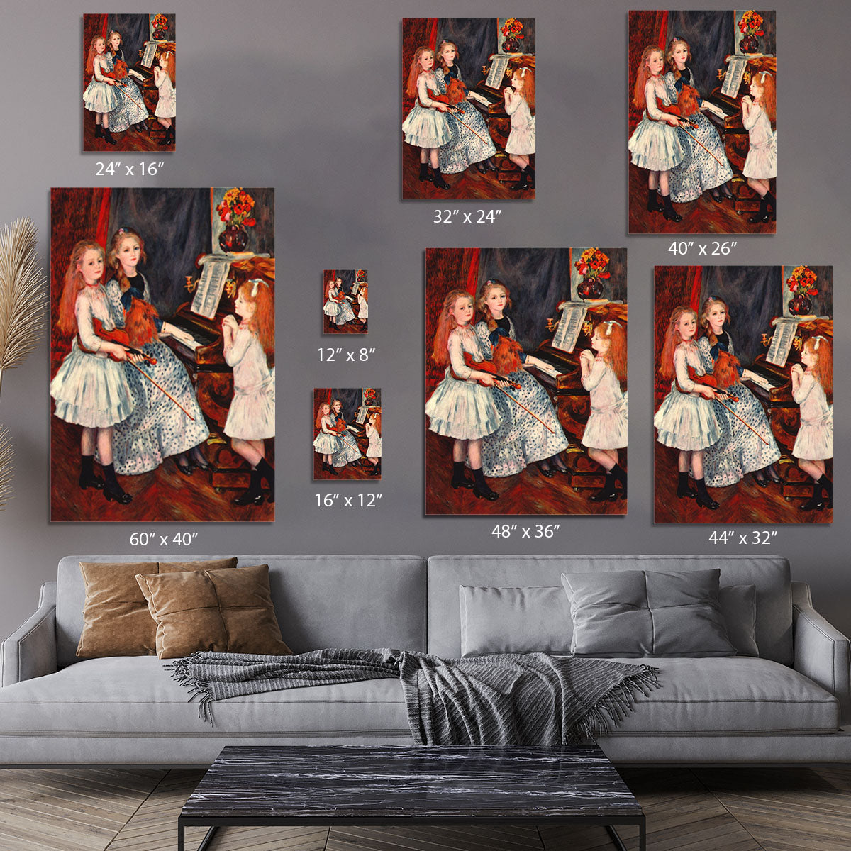 Portrait of the daughter of Catulle Mendes by Renoir Canvas Print or Poster - Canvas Art Rocks - 7