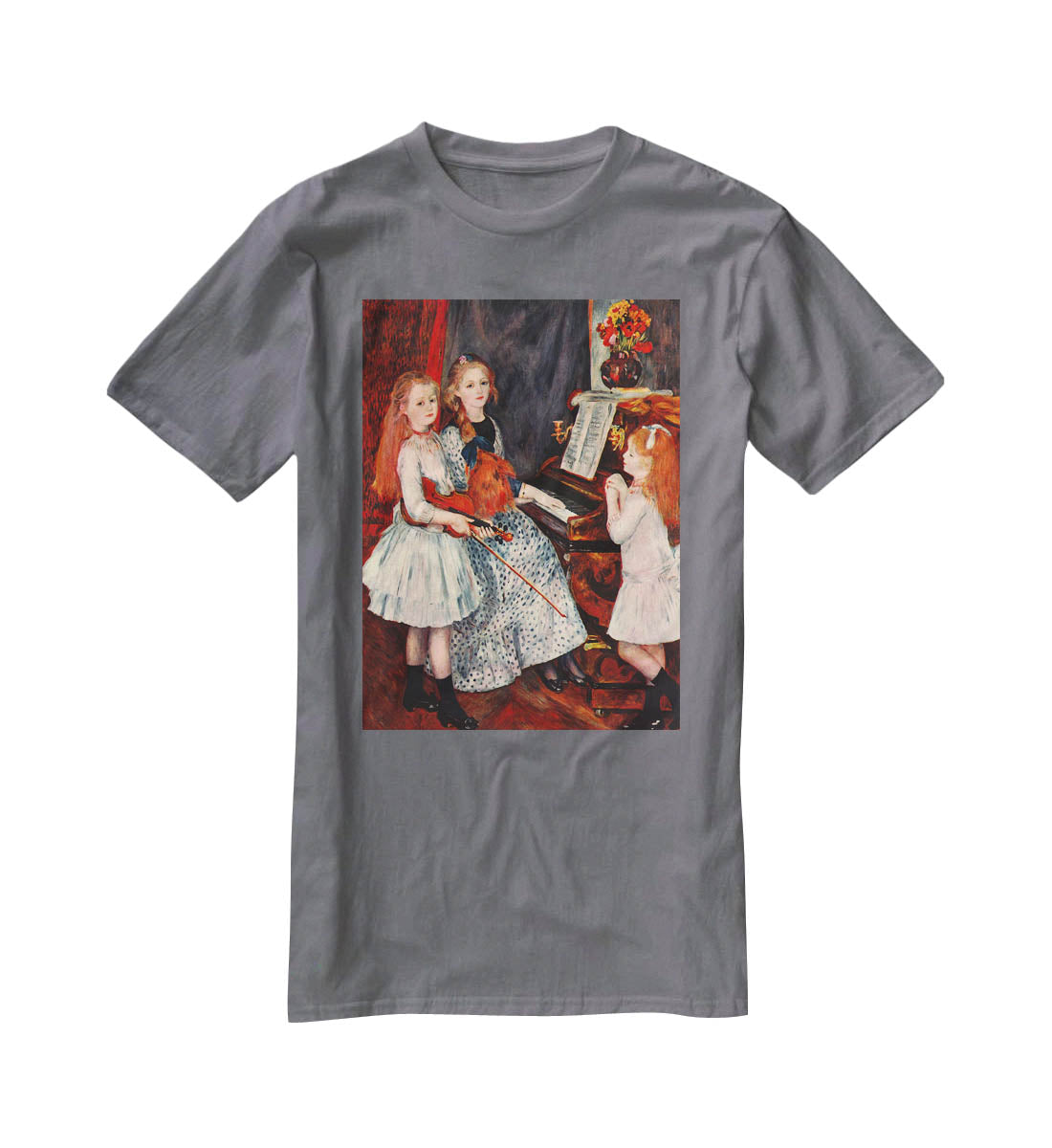 Portrait of the daughter of Catulle Mendes by Renoir T-Shirt - Canvas Art Rocks - 3