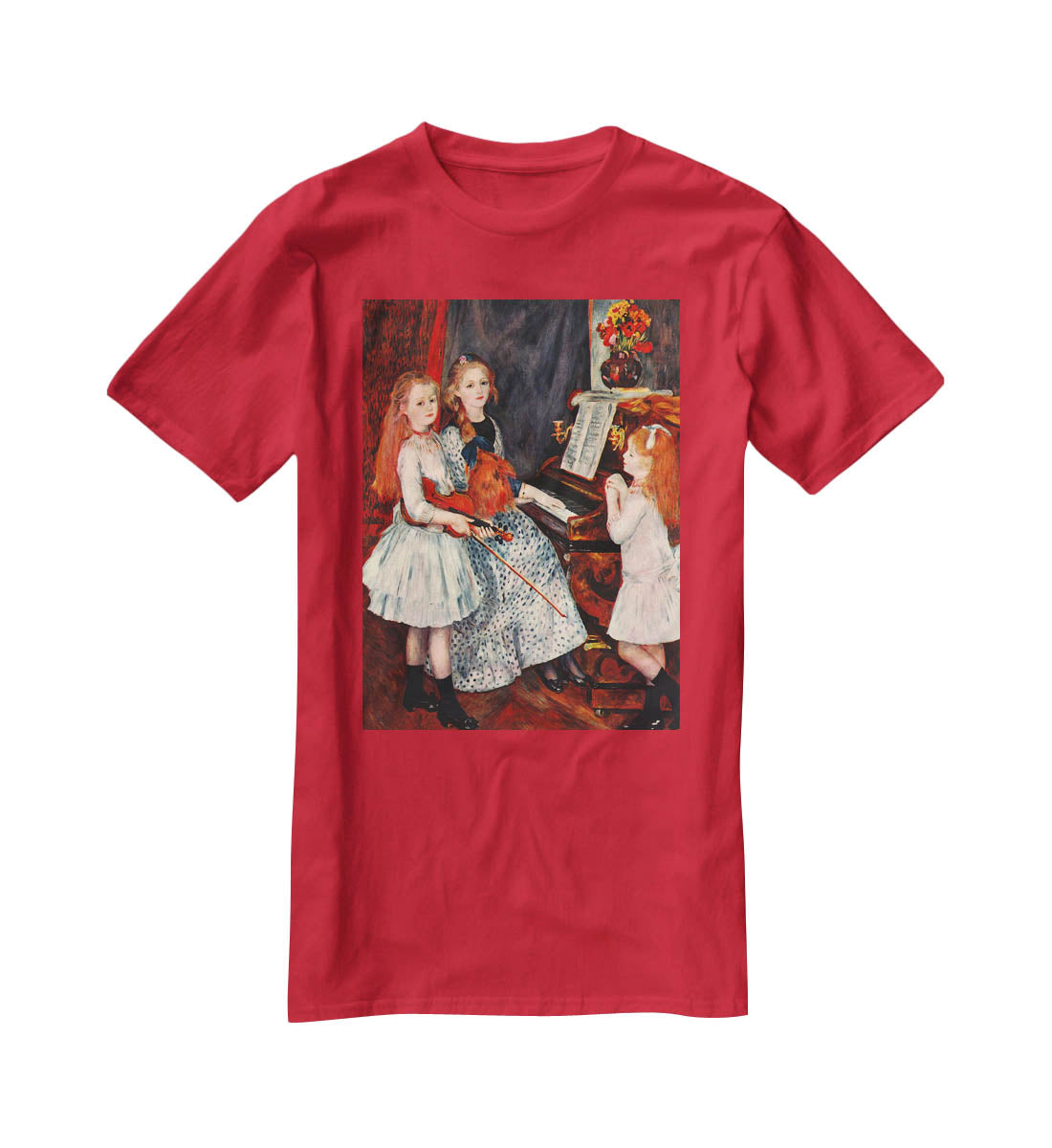 Portrait of the daughter of Catulle Mendes by Renoir T-Shirt - Canvas Art Rocks - 4
