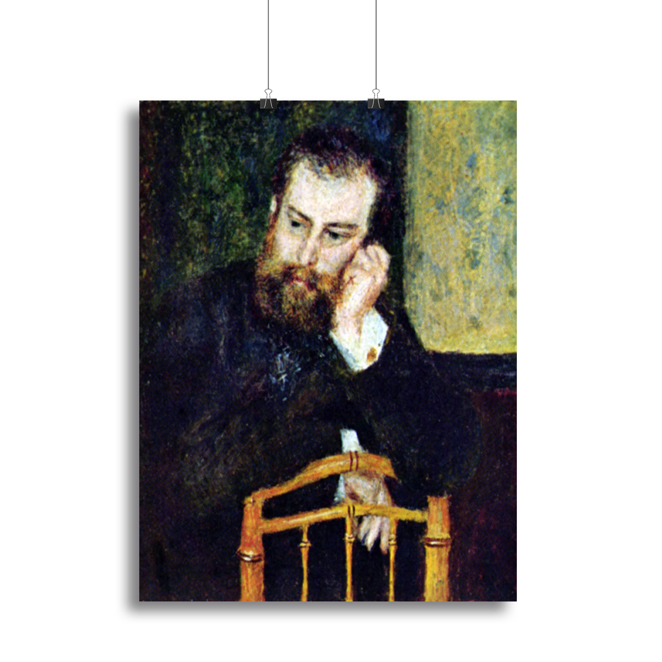 Portrait of the painter Alfred Sisley 1 by Renoir Canvas Print or Poster - Canvas Art Rocks - 2