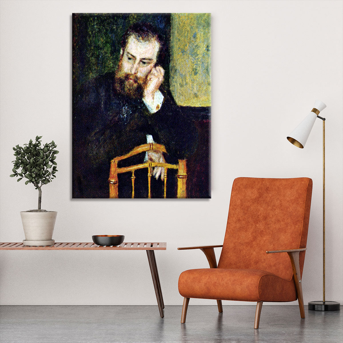 Portrait of the painter Alfred Sisley 1 by Renoir Canvas Print or Poster - Canvas Art Rocks - 6