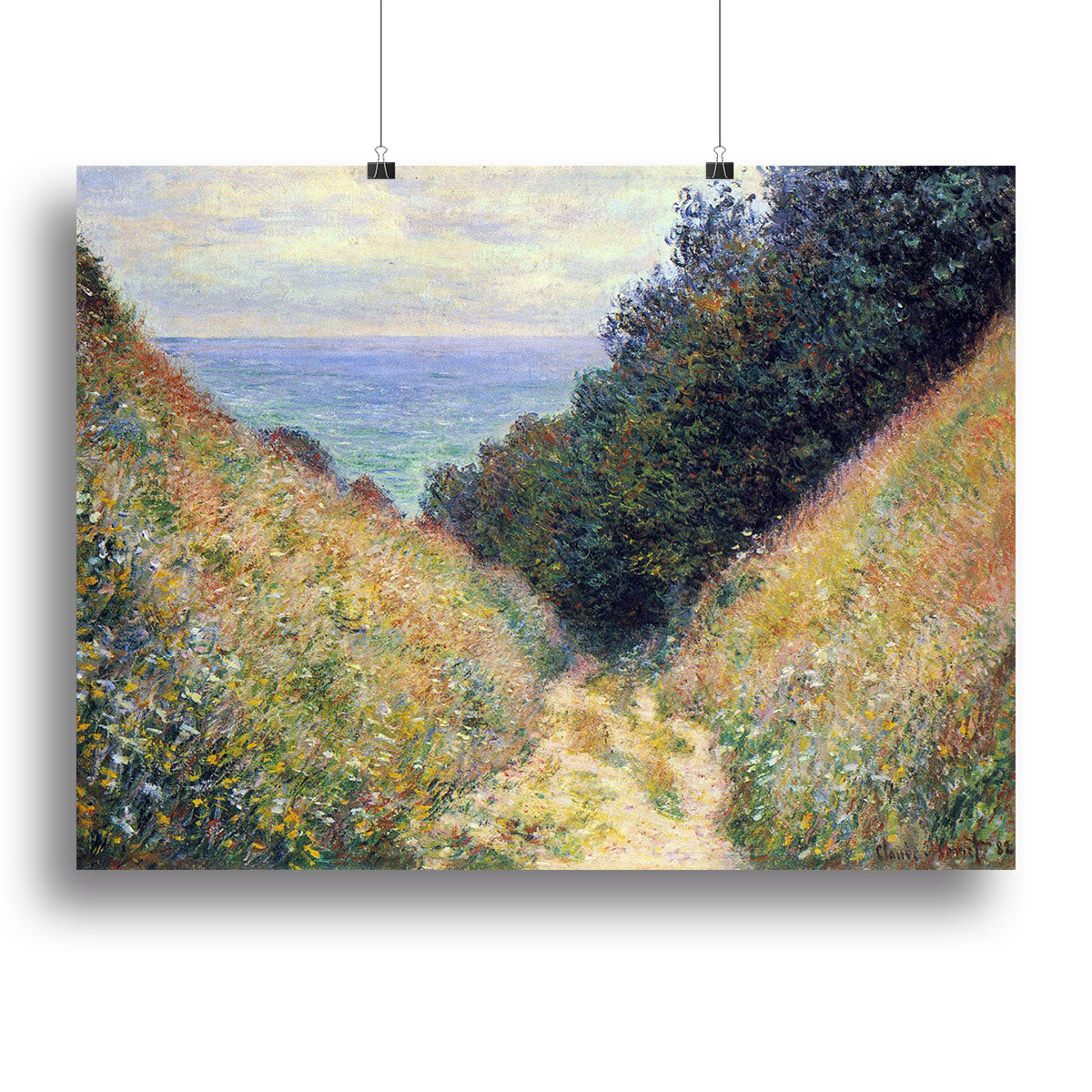Pourville 1 by Monet Canvas Print or Poster - Canvas Art Rocks - 2
