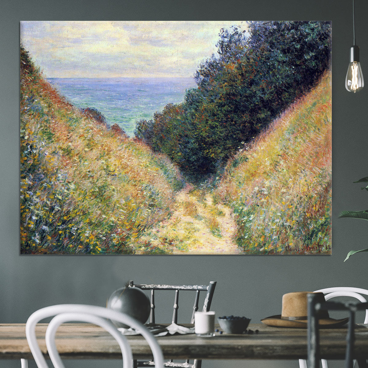 Pourville 1 by Monet Canvas Print or Poster - Canvas Art Rocks - 3