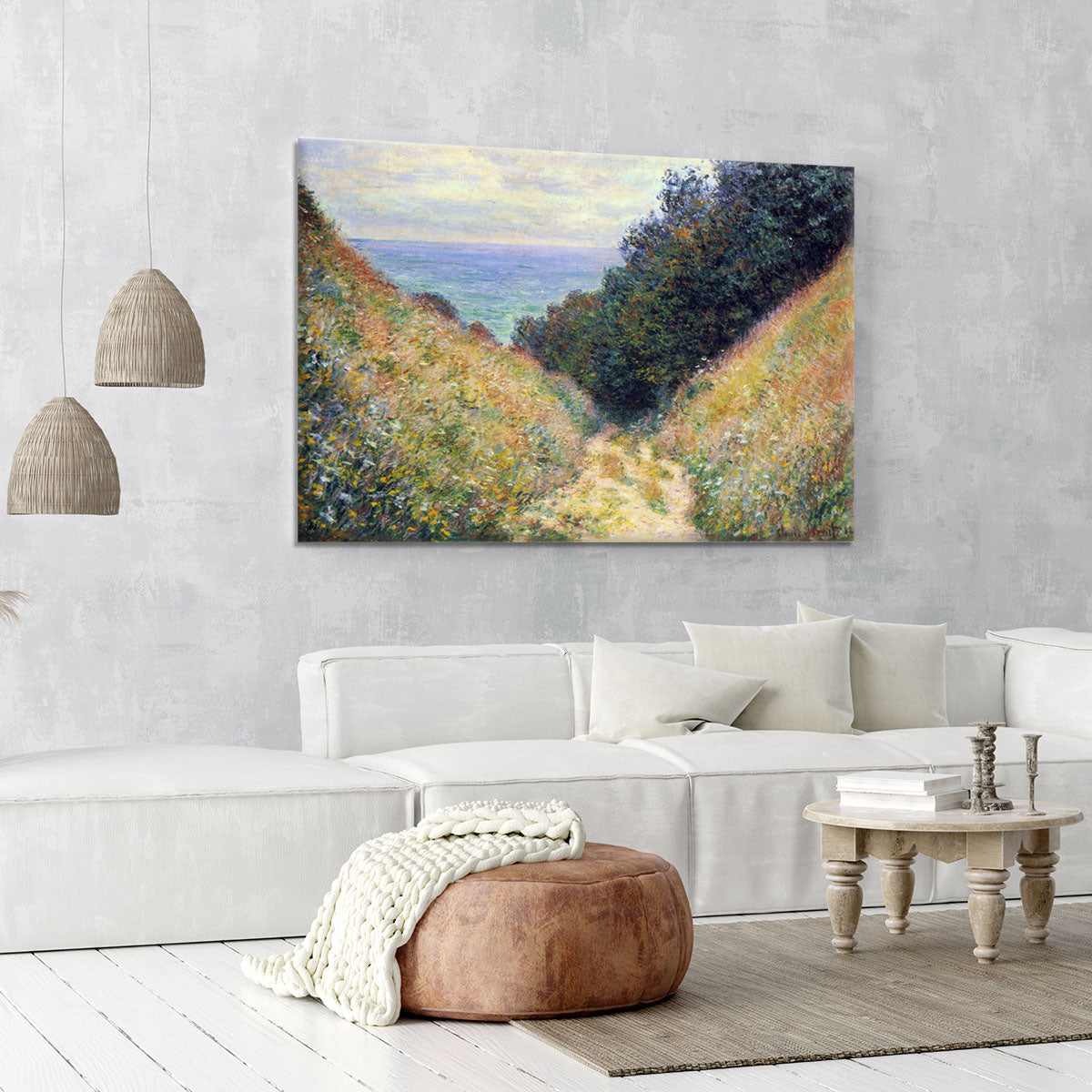 Pourville 1 by Monet Canvas Print or Poster - Canvas Art Rocks - 6