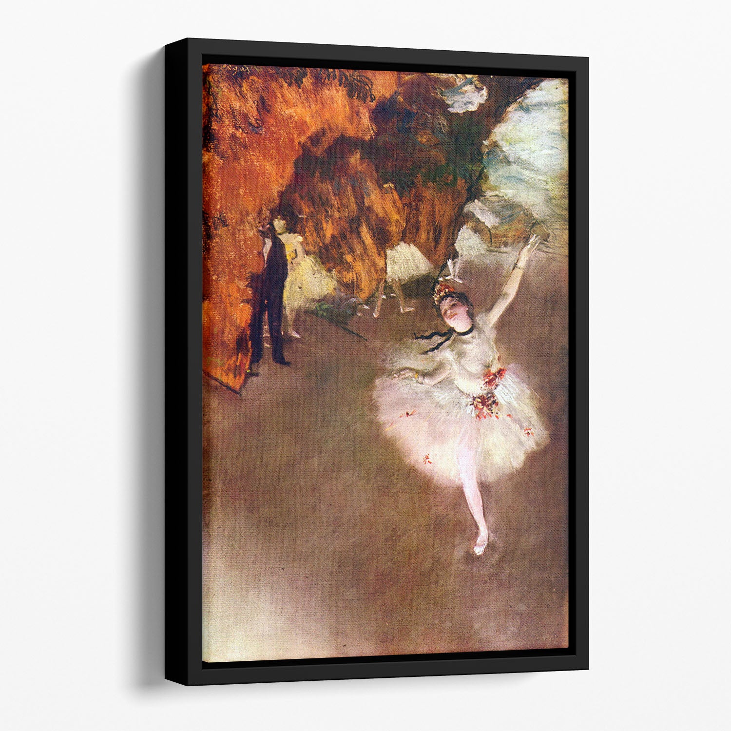 Prima Ballerina by Degas Floating Framed Canvas