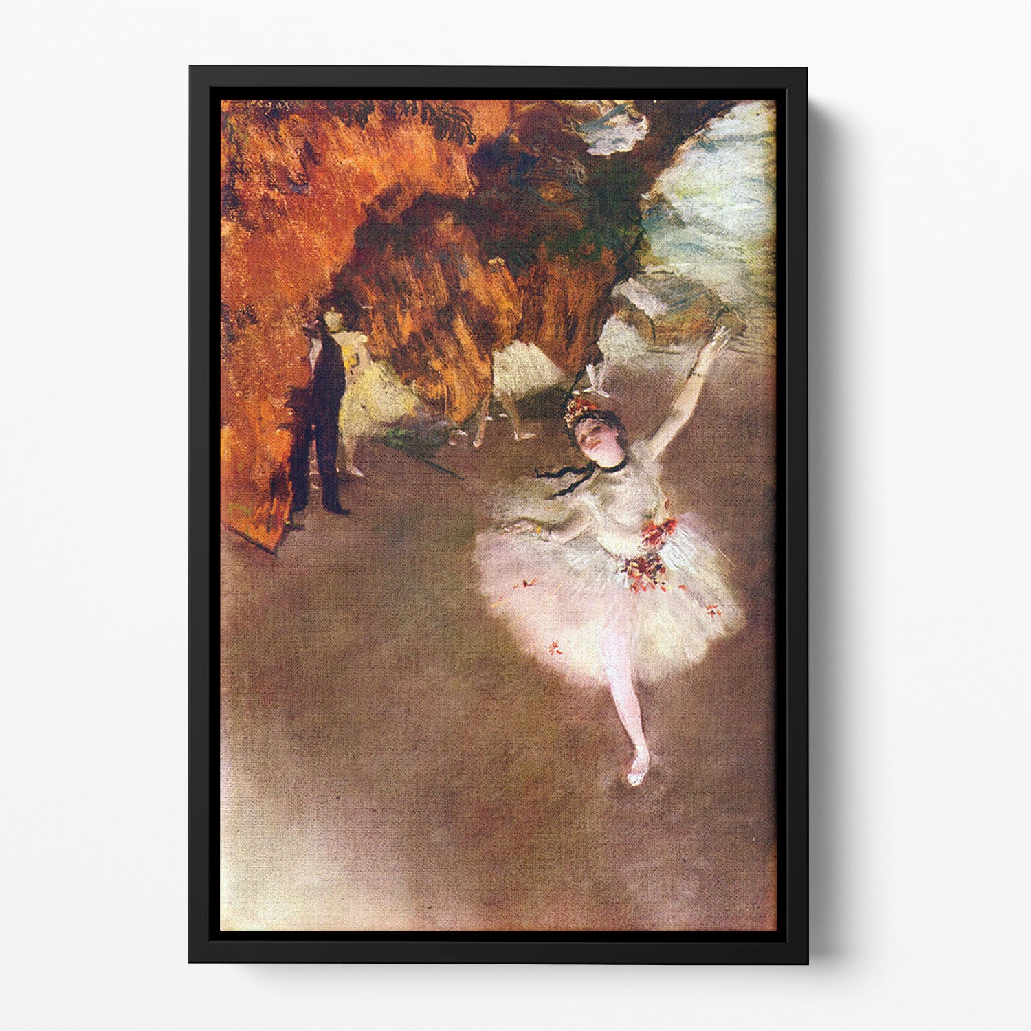 Prima Ballerina by Degas Floating Framed Canvas